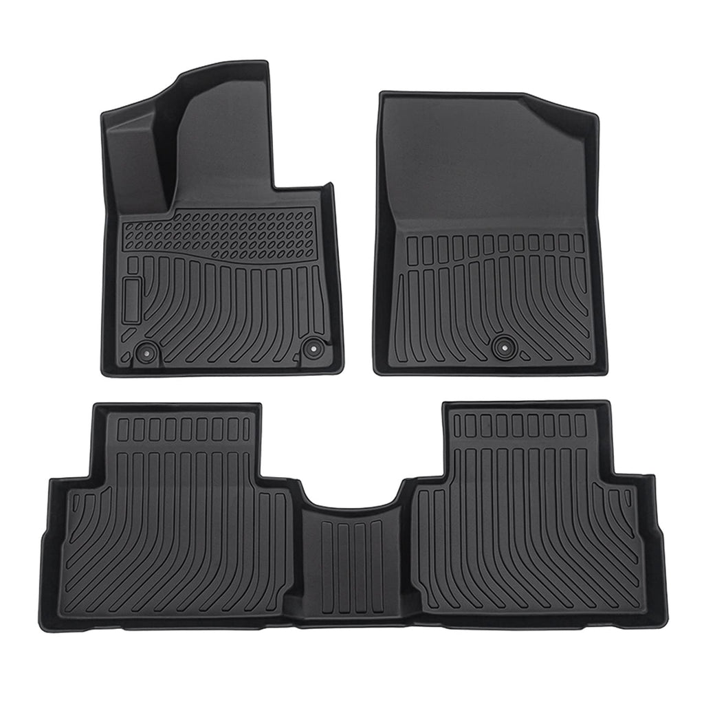 Cartist Floor Mats Compatible with Kia EV6 2022 2023 2024 2025 2026 Accessories All Weather Floor Liner Front & Rear 2 Rows Car Carpet Protection TPE Odorless