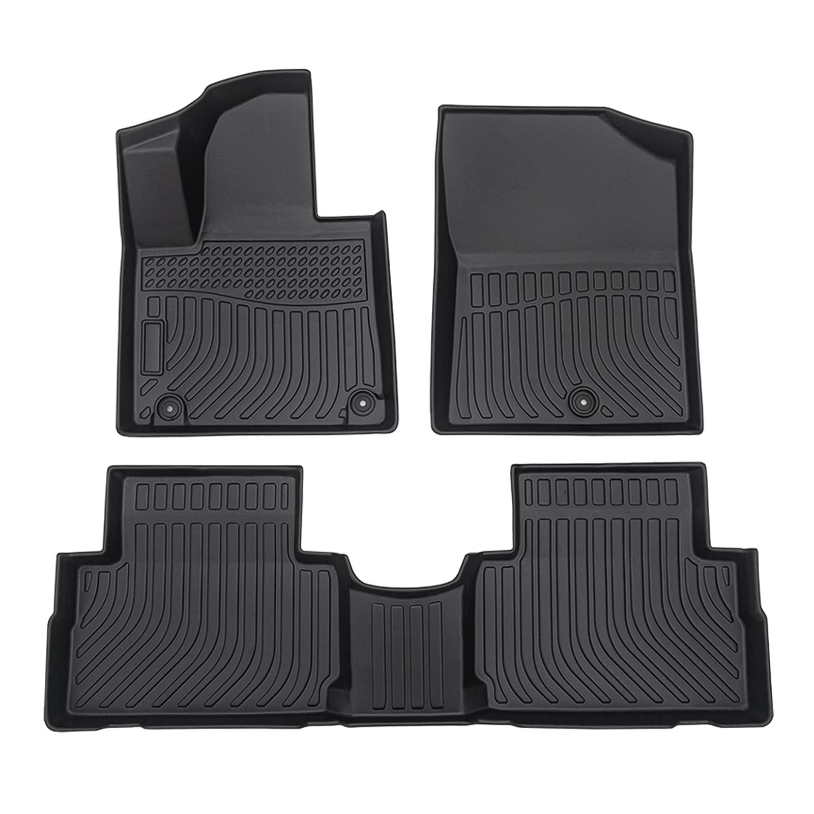 Cartist Floor Mats Compatible with Kia EV6 2022 2023 2024 2025 2026 Accessories All Weather Floor Liner Front & Rear 2 Rows Car Carpet Protection TPE Odorless