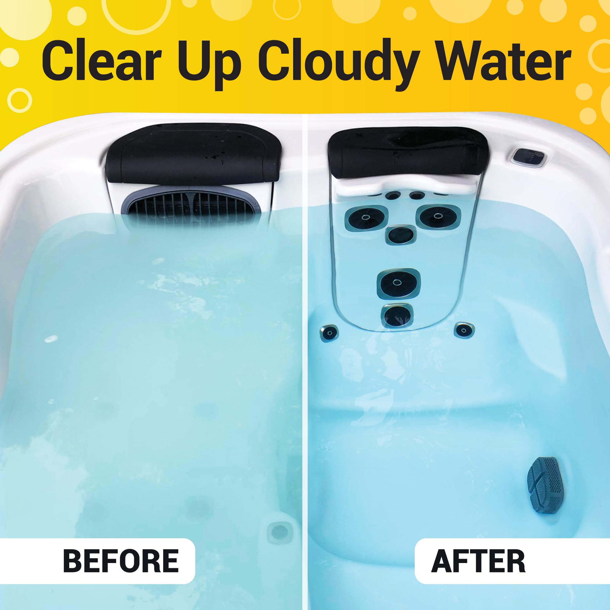 Bio Ouster 3-in-1 Weekly Hot Tub Chemicals & Spa Chemicals - Cleaner Clarifier Conditioner for Inflatable & Acrylic Spas - Chlorine Bromine Saltwater - Pre-Measured, No Draining, Made in USA (4 Week)