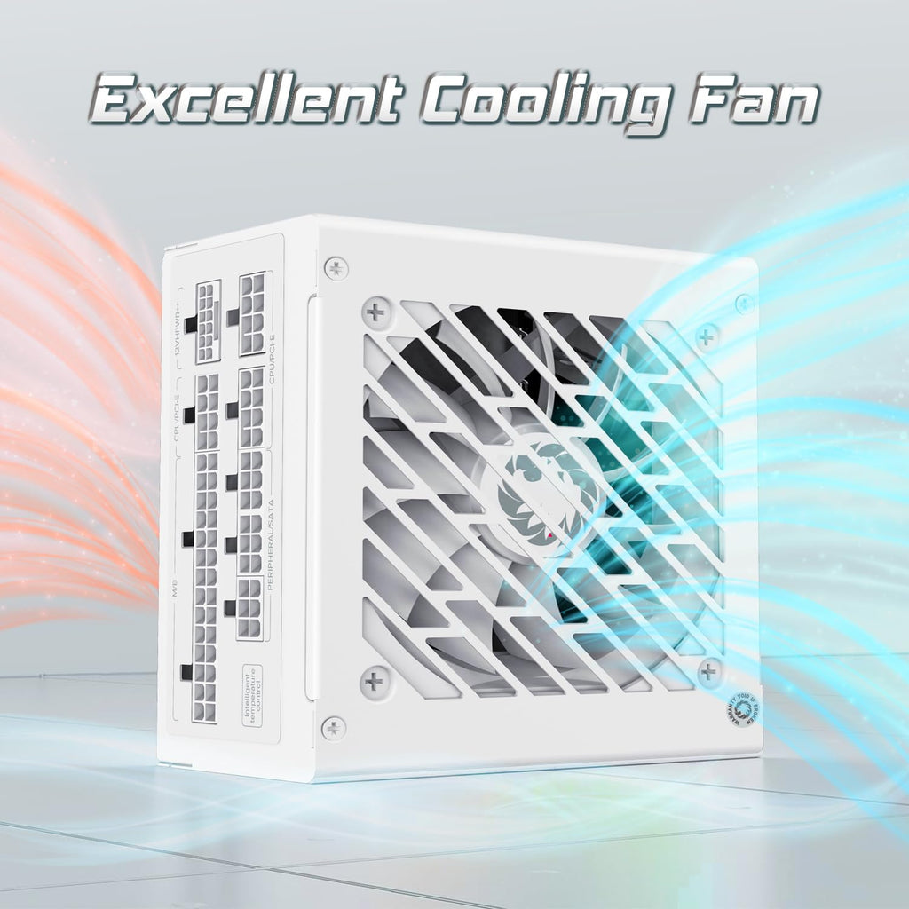 GAMEMAX SFX Power Supply 650W, Full Modular, 80 Plus Gold PSU (GS-650G BK)
