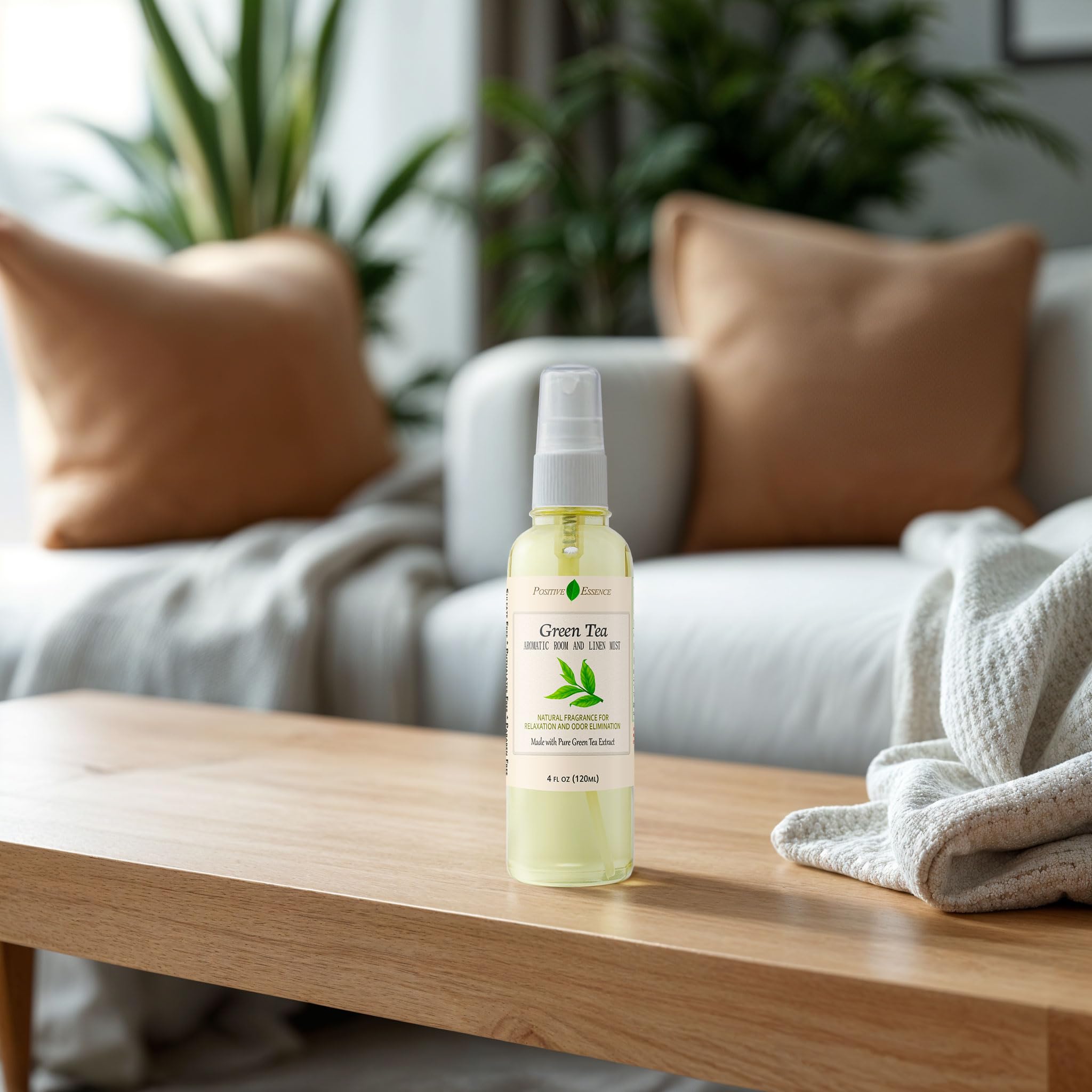 Linen and Room Spray Gift Set, (Lavender, Lemongrass, Rose, & Peppermint), Natural Air Freshener Made with Pure Essential Oils & Minimal Ingredients, Perfect Bathroom Spray or Room Mist, 4-Pack