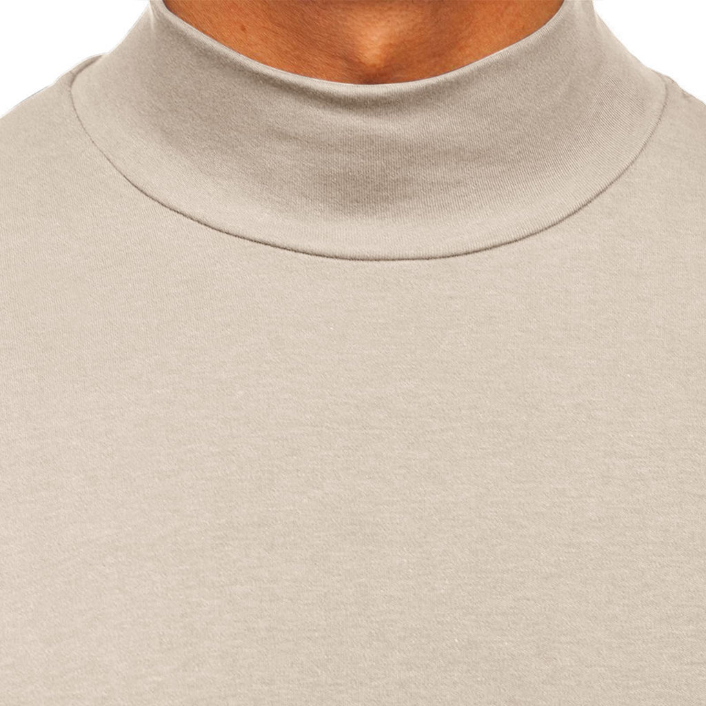 Rela Bota Mens Half Turtleneck Long Sleeve Pullover Basic Designed Undershirt Stretch Slim Fit Sweaters