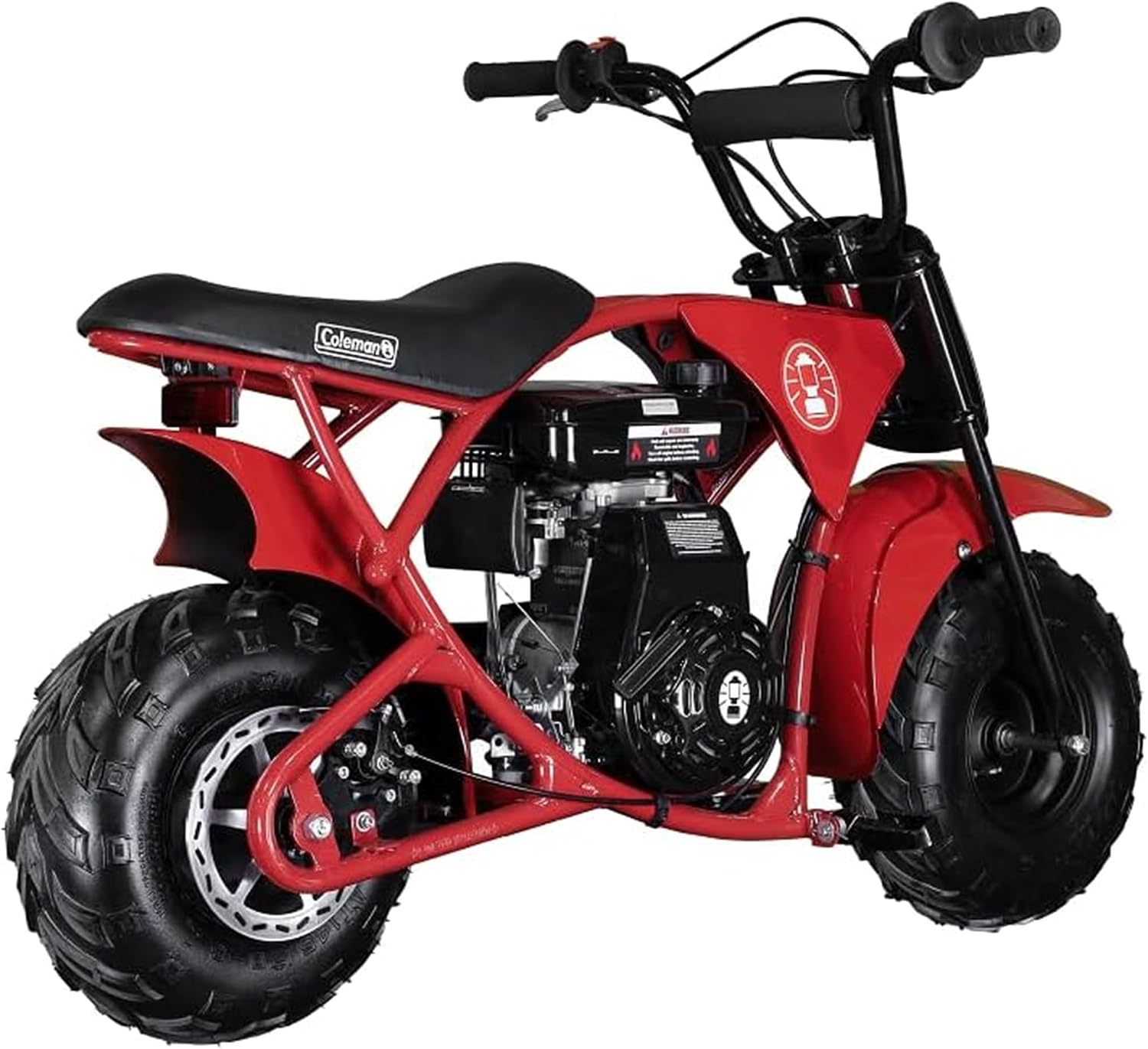 Coleman Powersports B100 105cc Gas Powered Minibike for Kids and Adults, 1-Cylinder, 4-Stroke, 22 Mph, 150 lbs Maximum Load, Ideal for Off-Road and Trail Riding