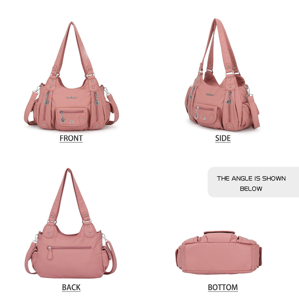 Angel Barcelo Purses for Women Soft PU Leather Shoulder Bag Crossbody Purse and Handbags