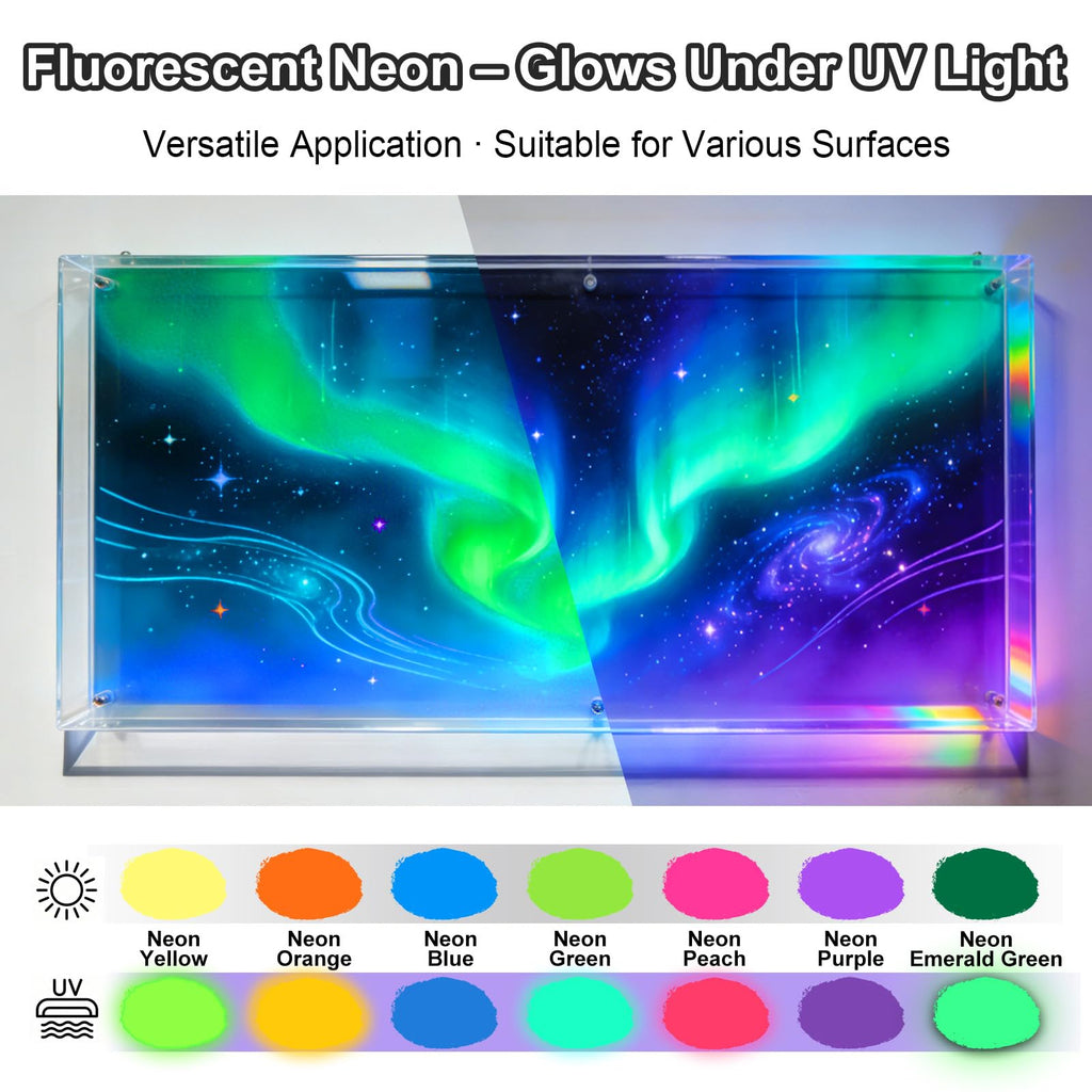Airbrush Paint - 42 Colors Air Brush Painting Set with 4.05 fl oz Thinner, Iridescent, Neon & Metallic Acrylic Paints, Ready-to-Spray, Water-Based for Paper, Canvas, Wood, Fabric, Models