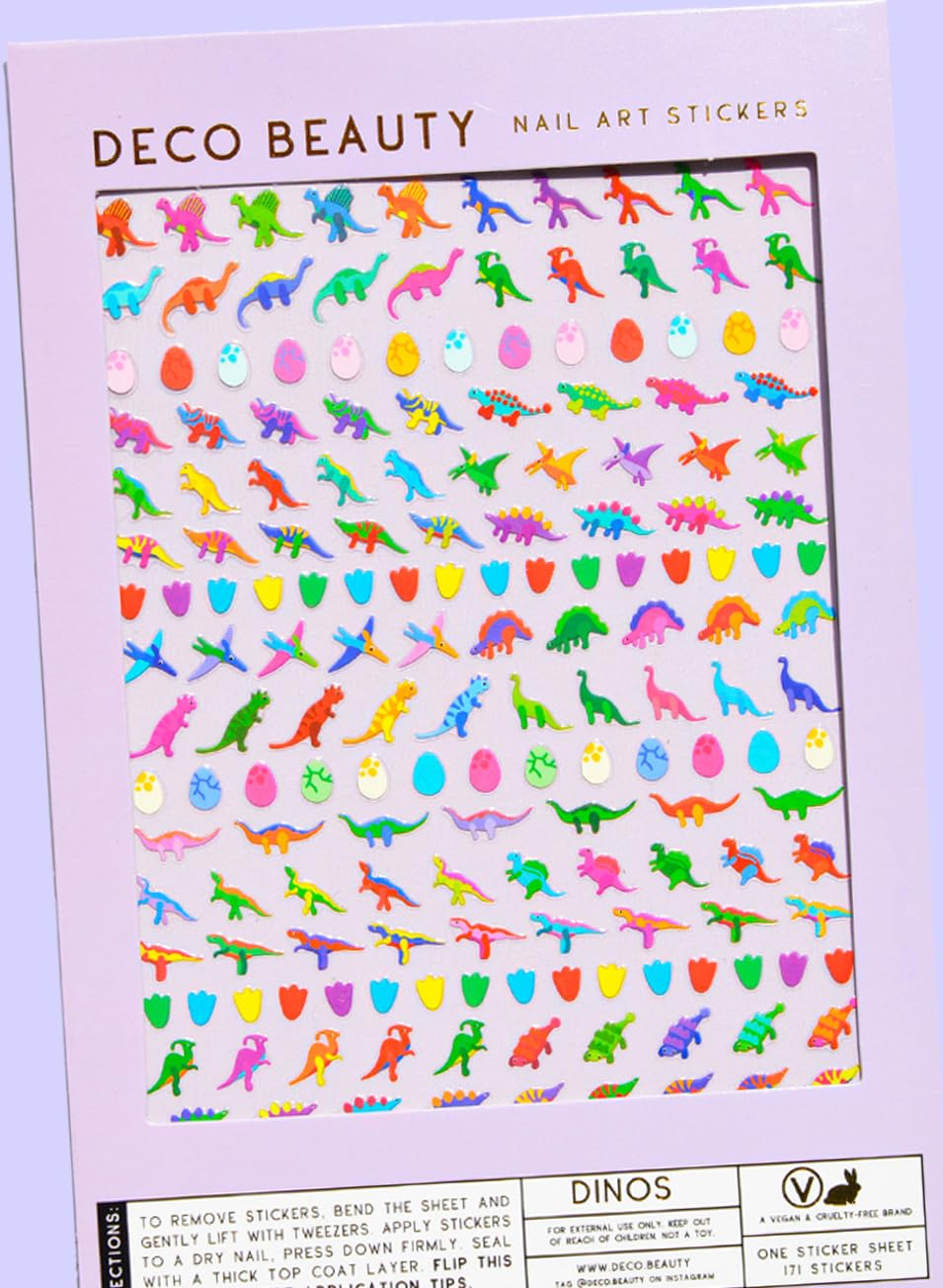 Deco Beauty 90s Baby - Super Thin & Easy-to-Apply Nail Art with The Cutest Designs - Durable & Long-Lasting Nail Art Stickers and Decals for Women, for DIY at-Home Manicures & Salon-Quality Nails
