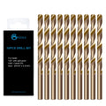 GMTOOLS 13Pcs Cobalt Drill Bits Set, M35 HSS 135 Degree Tip, Twist Jobber Length Drill Bit Kit for Hardened Metal, Cast Iron, Stainless Steel, Plastic and Wood with Storage Case 1/16"-1/4"