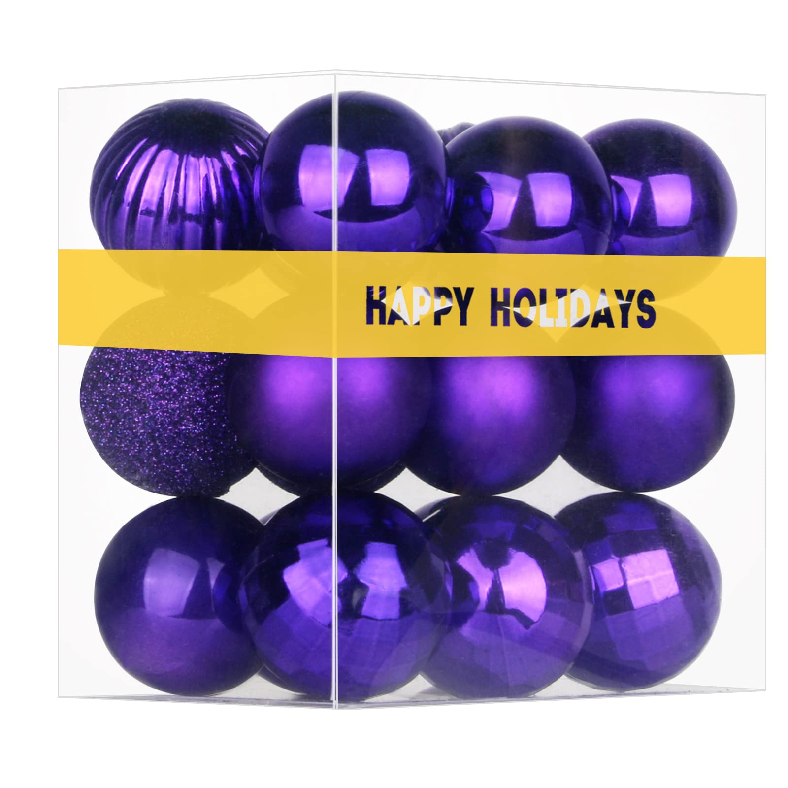 Bubblegun Pink 1.6" Small Christmas Balls Christmas Tree Decoration Ornaments Shatterproof Hanging Balls for Birthday Halloween Holiday Wedding Decorations Set of 12pcs