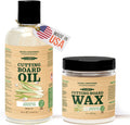 CLARK'S Cutting Board Care Kit with Coconut Oil - Includes Butcher Block Oil and Wax - Made with Refined Coconut Oil, Natural Beeswax, and Carnauba Wax - For Kitchen Countertops and Butcher Blocks