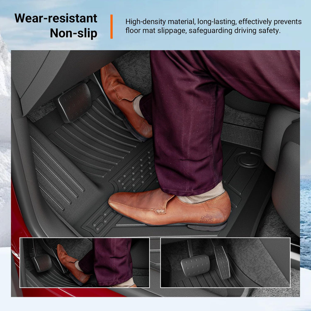 powoq Floor Mat Compatible with 18-24 Chevy Traverse Cargo Mat Replacement for 2018-2024 Chevy Traverse Accessories(Trunk+Backrest+7Seats Floor Mat)