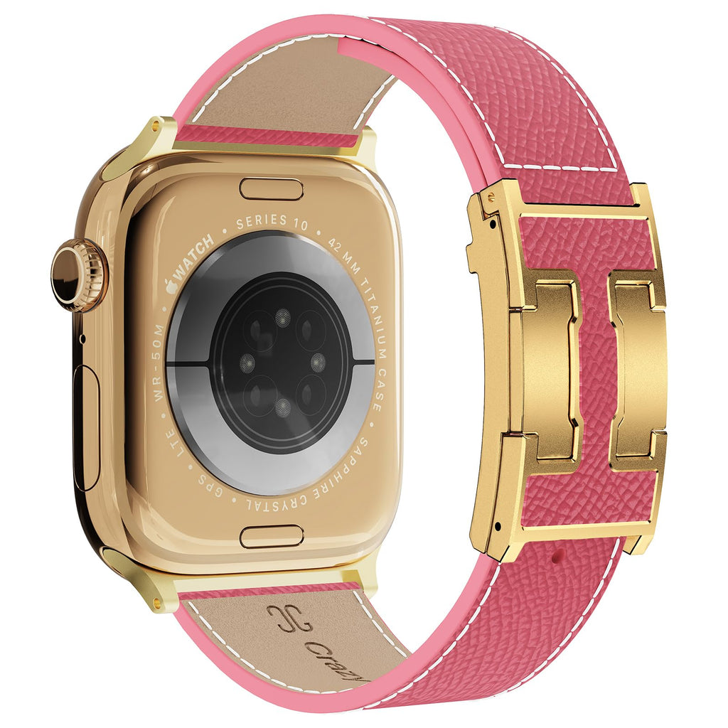 Designer Leather Band Compatible with Apple Watch 49mm46mm45mm44mm42mm41mm 40mm38mm for Women,Magnetic Buckle Replacement Strap for iWatch Ultra 3/2 /1 SE 3/2/1 Series 11/10/9/8/7/6/5/4/3/2/1