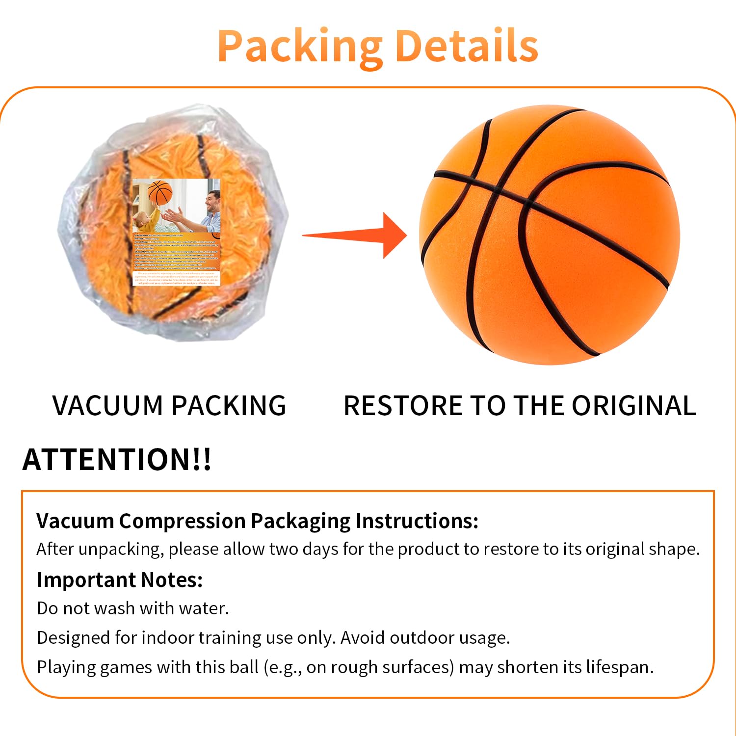 Silent Basketball, 2026 New Silent Basketball, Silent Basketballs Dribbling Indoor, No Noise Basketballs for Various Indoor Activities