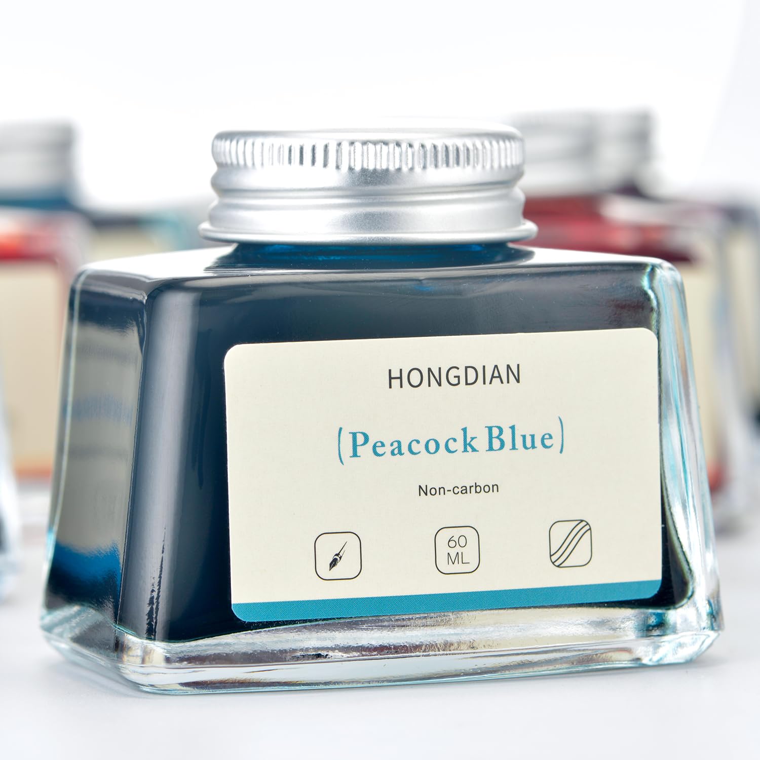 Asvine Hongdian Fountain Pen Bottled Ink Black, 60ml Fountain Pen Bottled Ink, Non Carbon