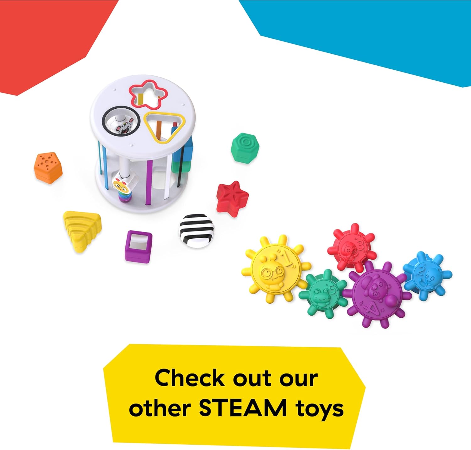 Baby Einstein Curiosity Table Activity Play Station, Montessori Floor Toy and Interactive Workbench, 12 Months and Up