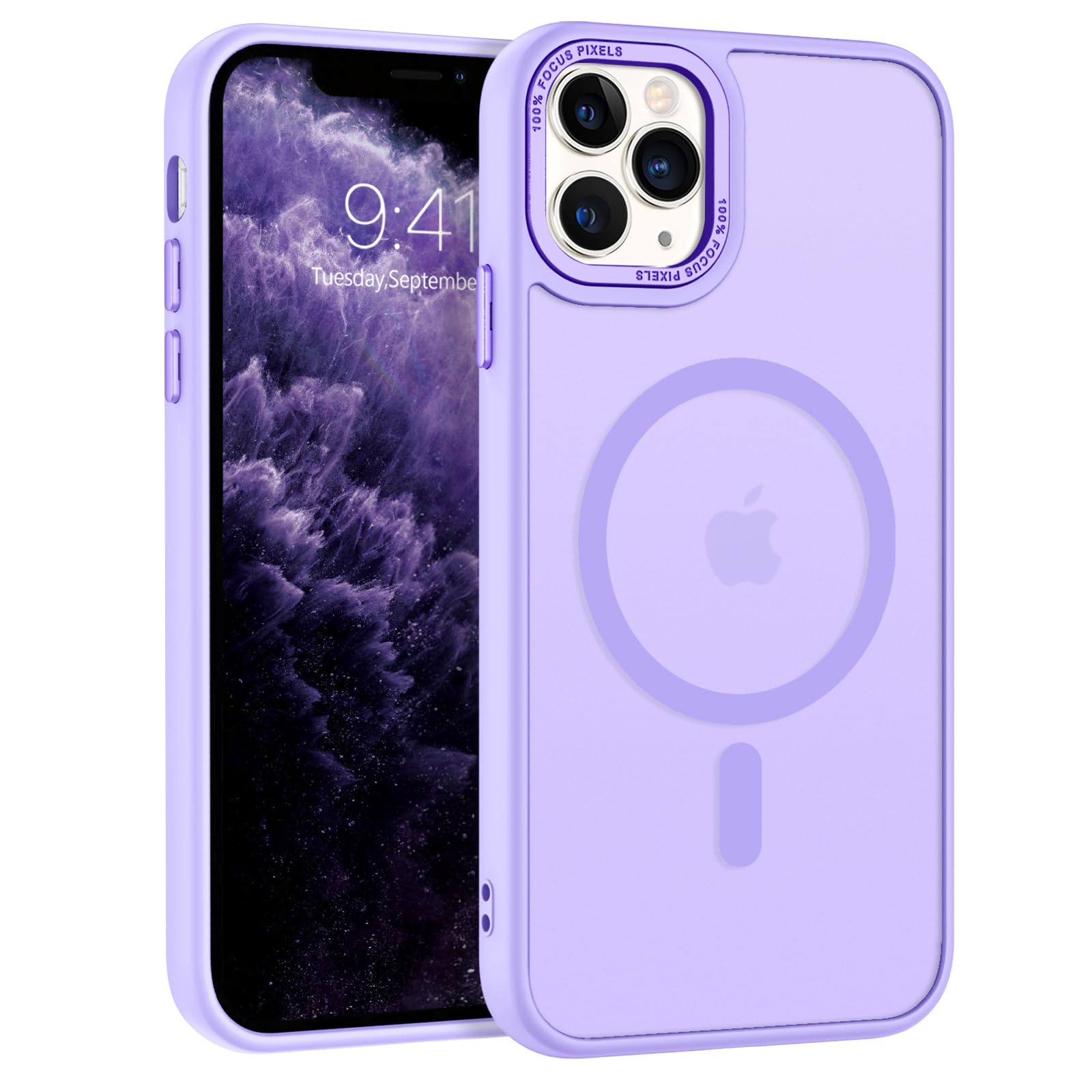 BENTOBEN for iPhone 11 Pro Case 2019 [Compatible with Magsafe] Translucent Matte Magnetic Phone Case iPhone 11 Pro 5.8" Slim Thin Shockproof Bumper Women Men Protective Cases Cover, Black