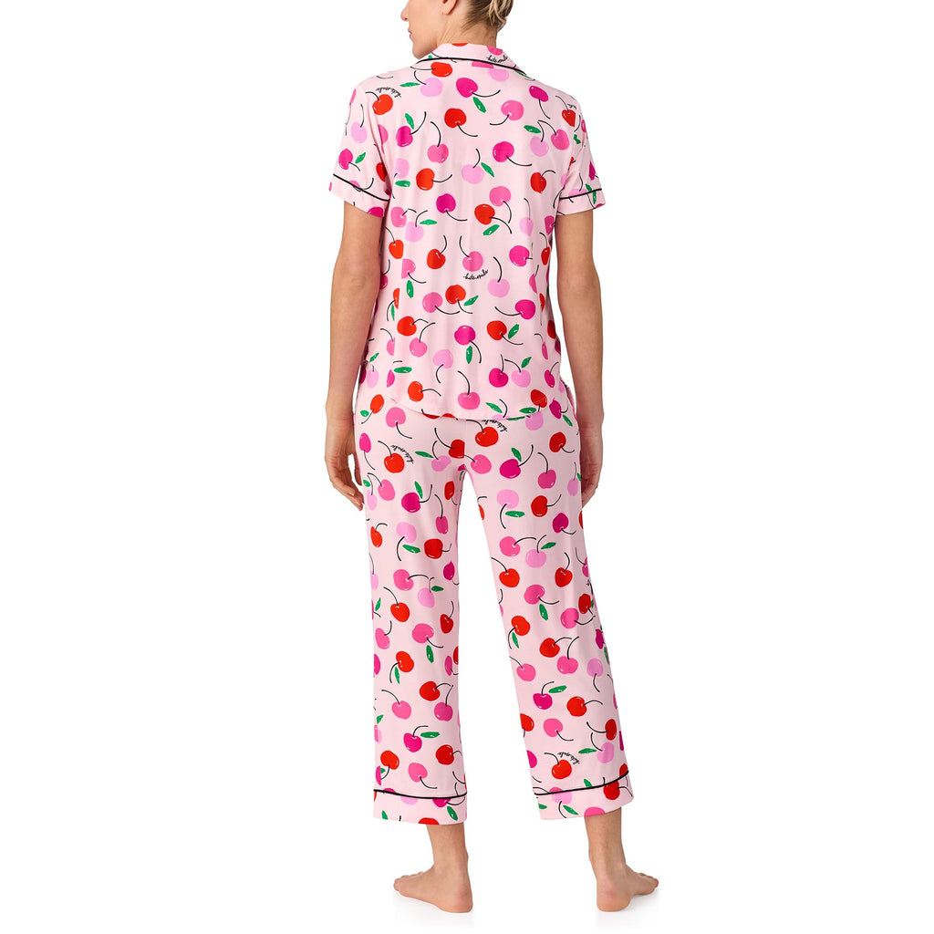 kate spade new york Short Sleeve Cropped Pant PJ Set