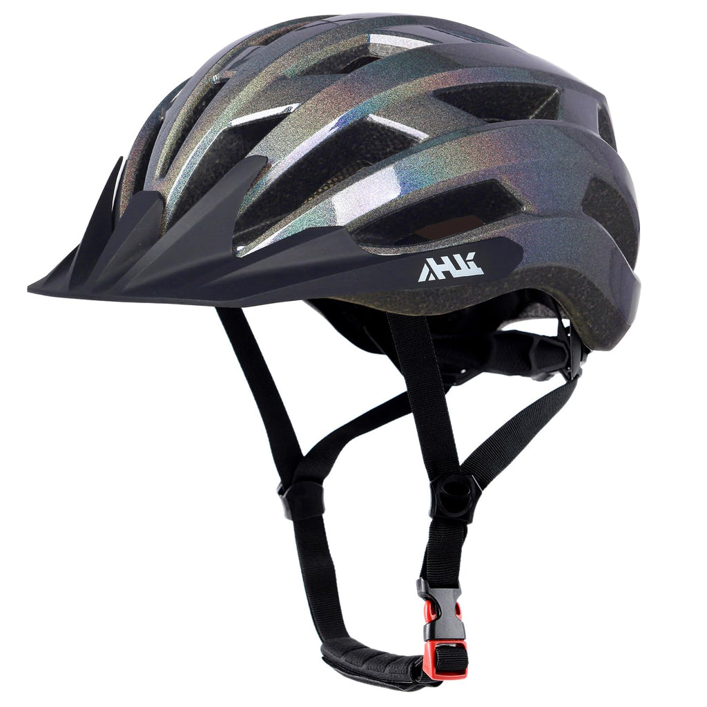 Youth Adult Road Bike Helmet, Men Women Adjustable Mountain Bicycle Helmet with Detachable Visor, 2 Sizes for Age 8-14+ Youth, Kids, Adult