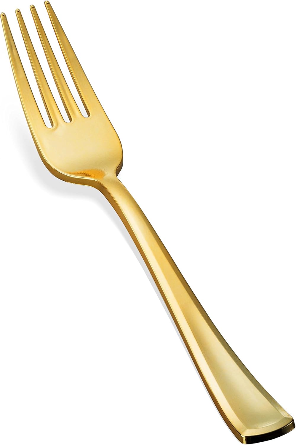 300 Gold Disposable Plastic Flatware Set - 100 Forks, 100 Spoons, 100 Knives - Heavy Duty Silverware for Party Bulk