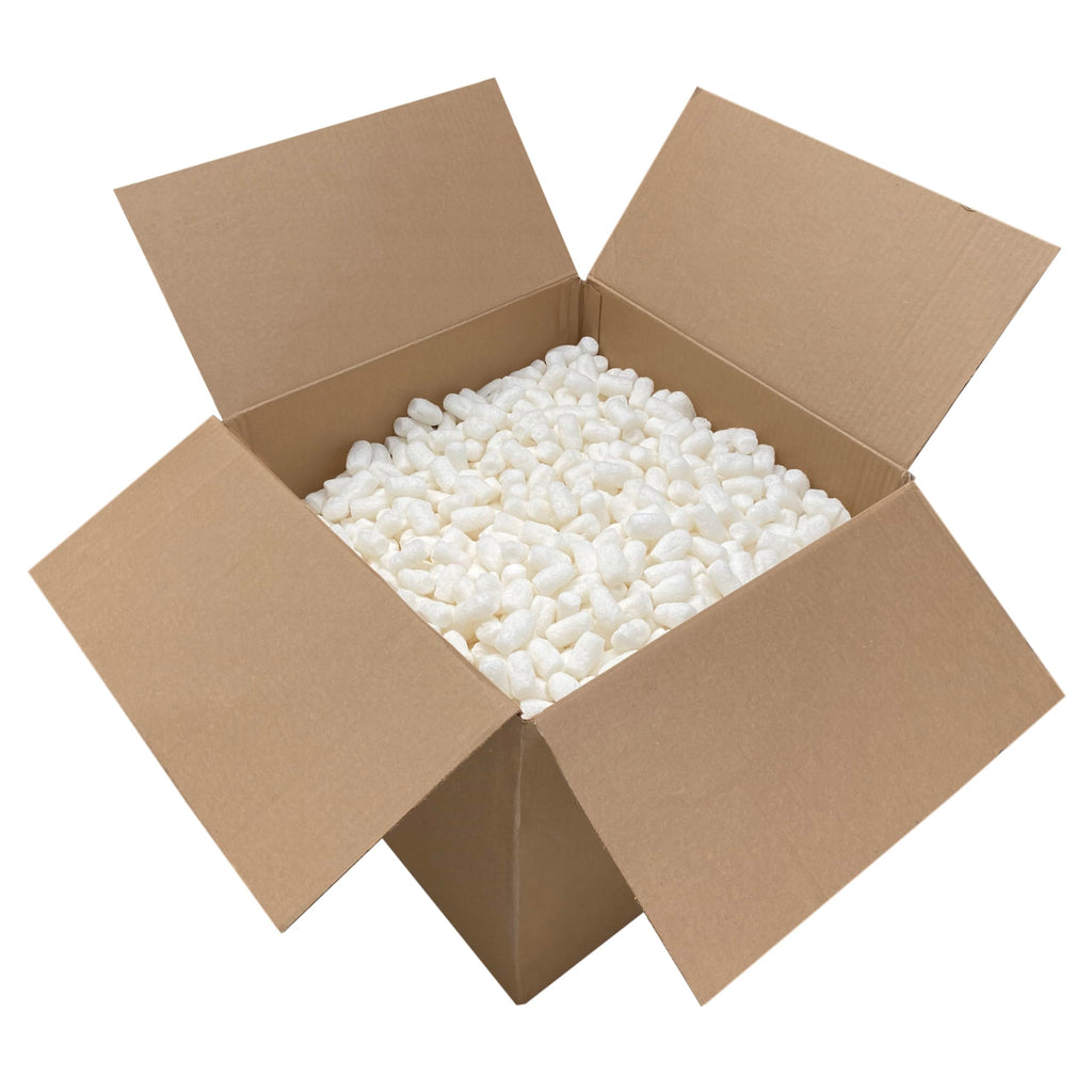 Packing Peanuts, 3.5 Cubic Feet, Beige | Bulk Loose Fill, For Shipping, Moving & Storage, Compostable & Biodegradable, Cushion For Shipping