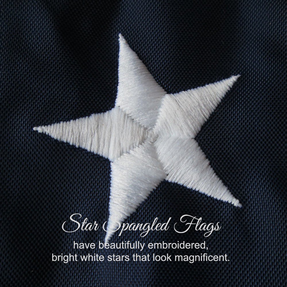 2x3 American Flags for Outside | 100% Made in USA American Flag 2x3, US Flag with Heavy Duty Nylon Built for Outdoor Home and Boat, Embroidered Stars, Sewn Stripes plus Quadruple Stitching on Fly End