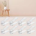 FENRUNXU Shoe Slots Organizer for Closet, Shoe Stacker Organizer Double Layer Stack Shoe Rack, Shoe Display Shelf 50% Space Saver Storage Holder for Closet, 12PACK