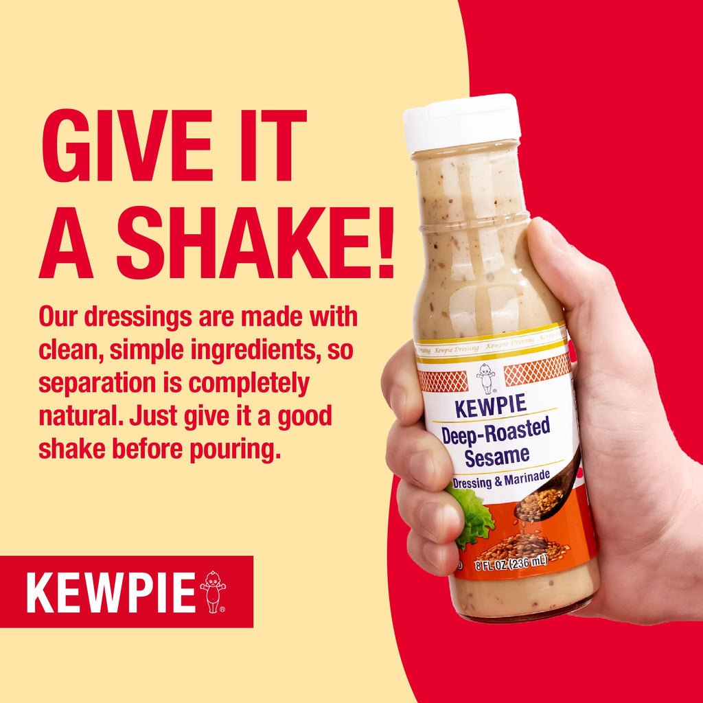 Kewpie Japanese Dressing Roasted Sesame 8 Oz.(Deep Roasted Sesame Dressing (Creamy), 8 Oz)