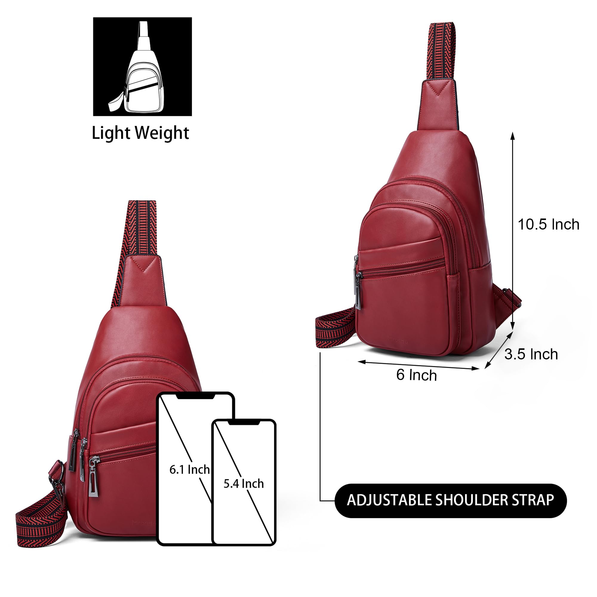 Sling Bag Crossbody Bags for Women Small Cross Body Bag Fanny Packs Chest Sling Purse for Daily Travel Leisure Sport