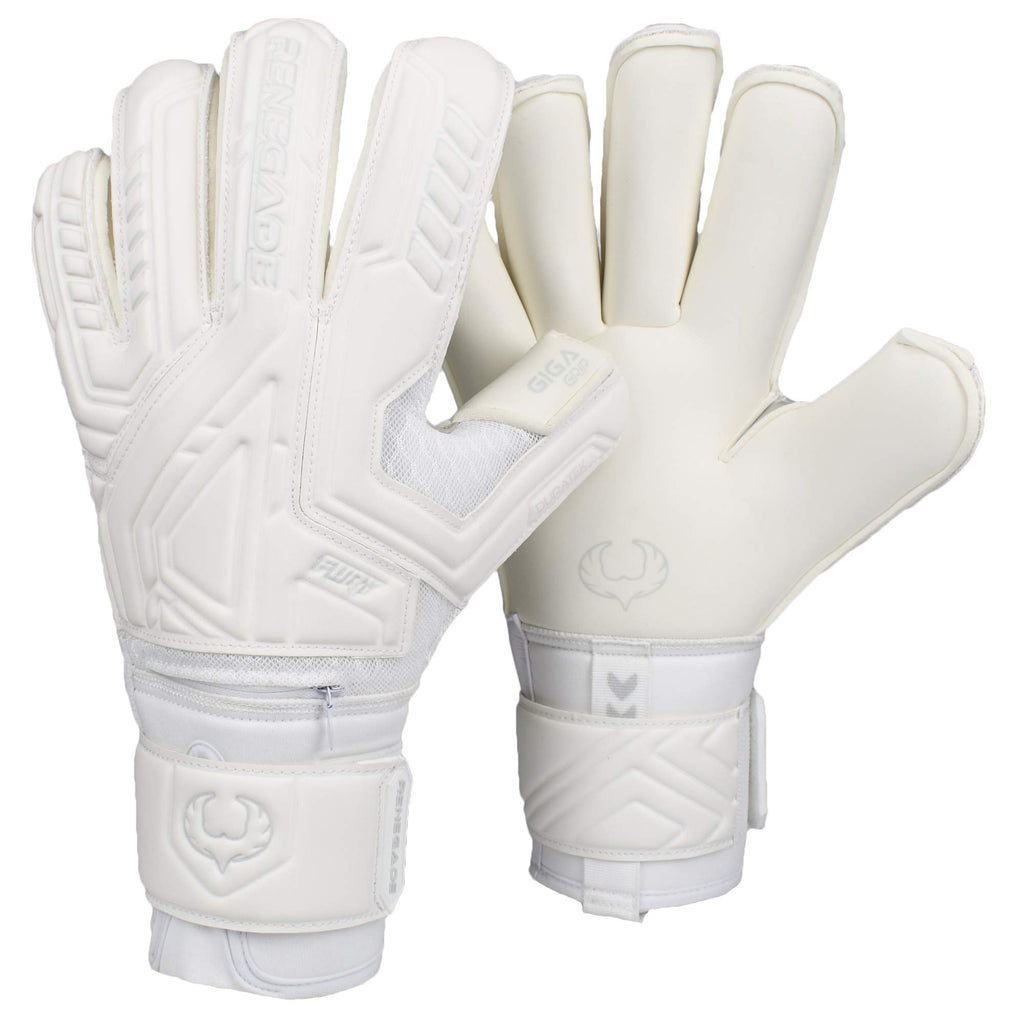 Renegade GK Fury Goalie Gloves with Microbe-Guard - Adult, Youth, Kids (Sizes 6-11) Pro-Tek Fingersaves & 4+3MM Giga Grip | High Performance Pro-Level Goalkeeper Glove | Based in USA