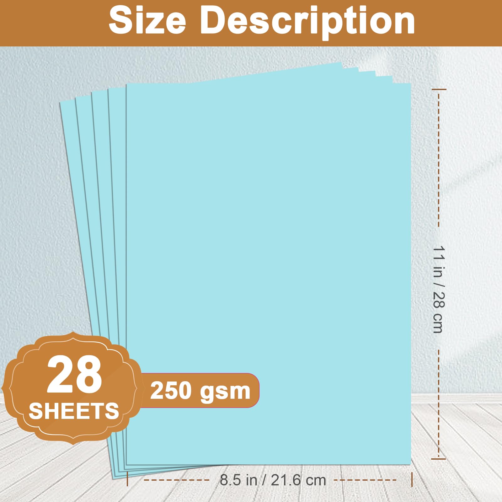 Silunkia 28 Sheets Black Cardstock 8.5 x 11 for Halloween, 250gsm/92lb Heavyweight Black Paper Card Stock for DIY Cards, Scrapbooking, Greeting Cards, Invitations, Party