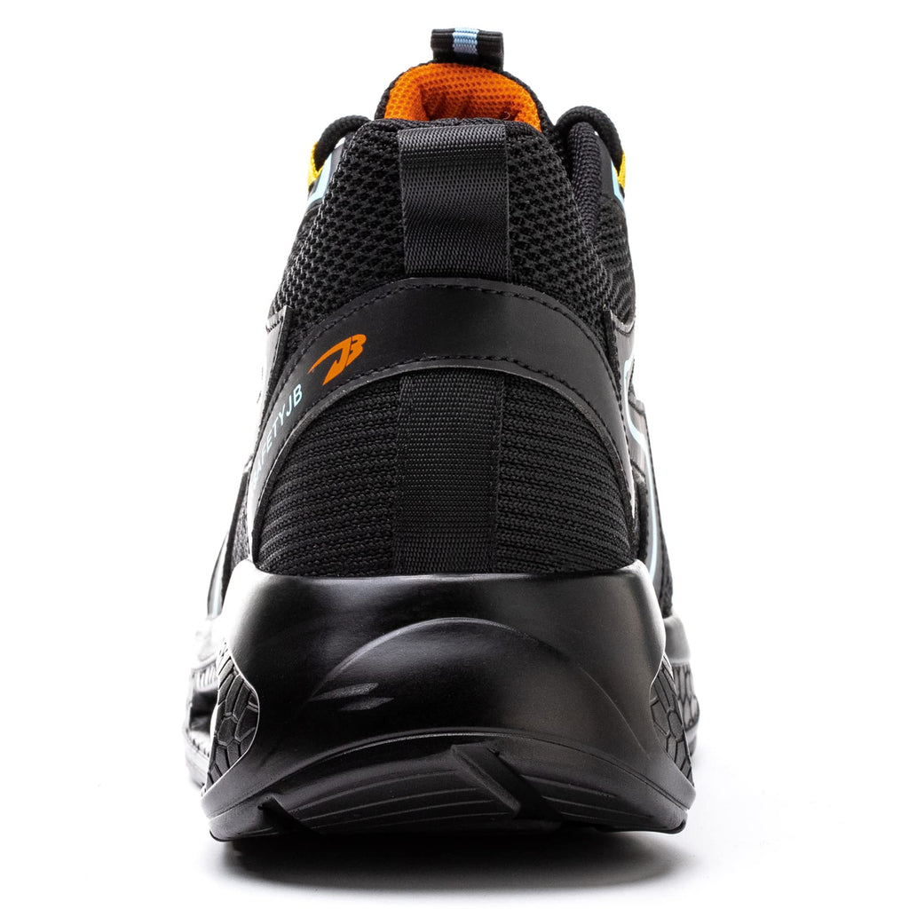 XUNRUO Safety Work Shoes for Mens Womens, Breathable Safety Steel Toe Athletic Sneakers, Lightweight Construction Carpenter Shoes