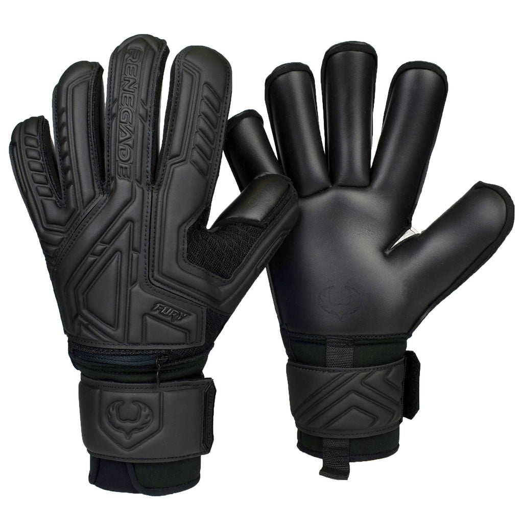 Renegade GK Fury Goalie Gloves with Microbe-Guard - Adult, Youth, Kids (Sizes 6-11) Pro-Tek Fingersaves & 4+3MM Giga Grip | High Performance Pro-Level Goalkeeper Glove | Based in USA
