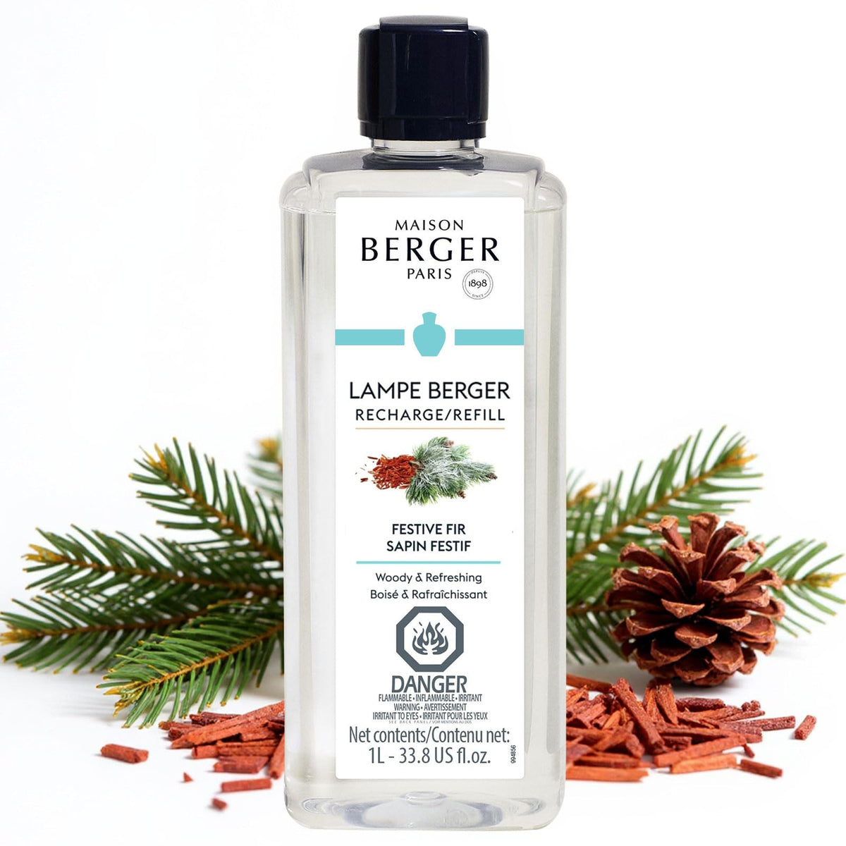 MAISON BERGER Lampe Berger Refill, 1 L, Agaves Garden | Catalytic Lamp Fragrance Refill, Helps Neutralize Odors, ~160 h Fragrance Diffusion, Made in France