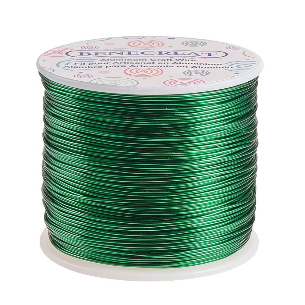 BENECREAT 9 Gauge Jewelry Craft Aluminum Wire 55 Feet Bendable Metal Sculpting Wire for Halloween Craft Floral Model Skeleton Making (Black, 3mm)