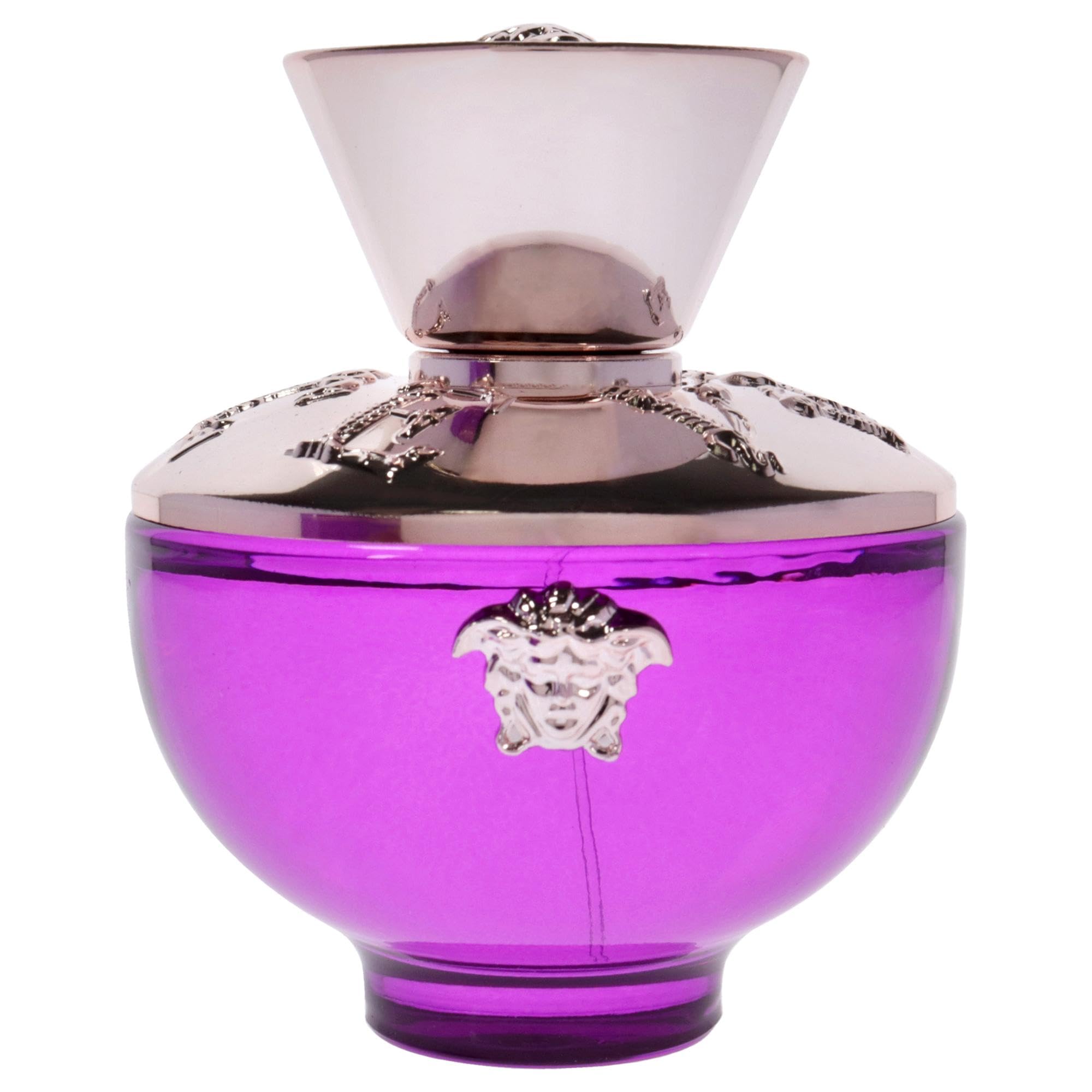 Versace Dylan Purple for Women 4 Piece Set Includes: 3.4 oz Eau de Parfum Spray + 3.4 oz Perfumed Bath Shower Gel + 3.4 oz Perfumed Body Lotion + 0.17 oz Eau de Parfum
