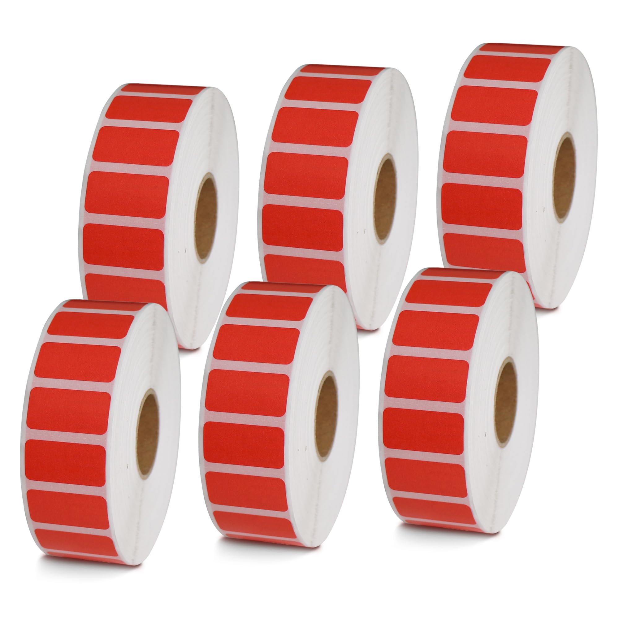 BETCKEY - 1" x 0.5" Small Labels Compatible with Zebra & Rollo Label Printer, Premium Adhesive & Perforated[Light Blue, 6 Rolls, 14580 Labels]
