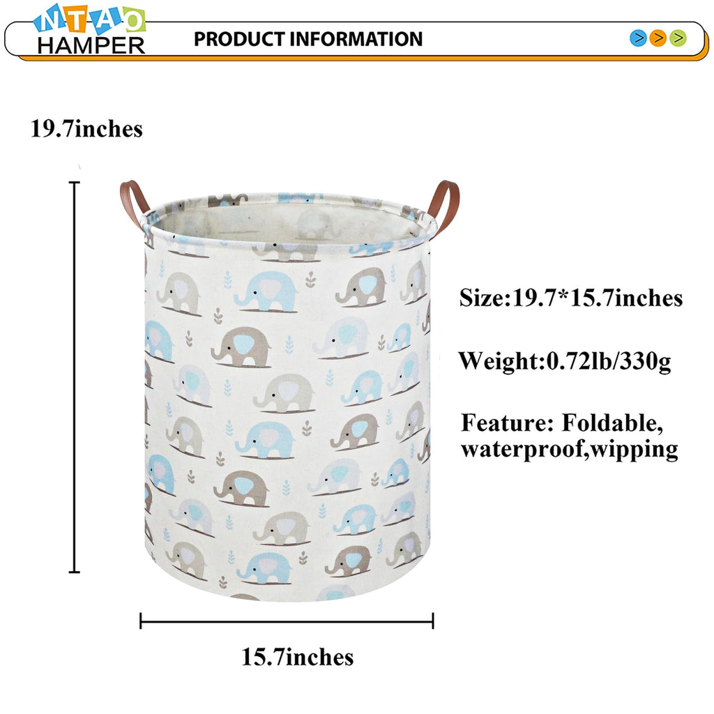 NTAOHAMPER Laundry Hamper, Laundry Basket, Waterproof Storage Bin for Bedroom, Clothes Organizer Basket, Books Box, Room Decor(Animal)