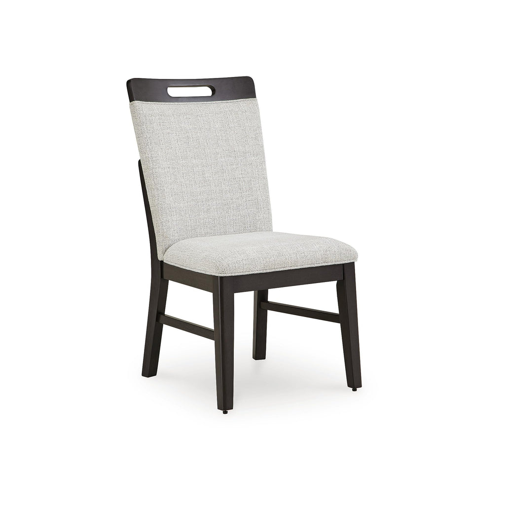 Signature Design by Ashley Chalanna Solid Wood Frame Dining Chair, Set of 2, White