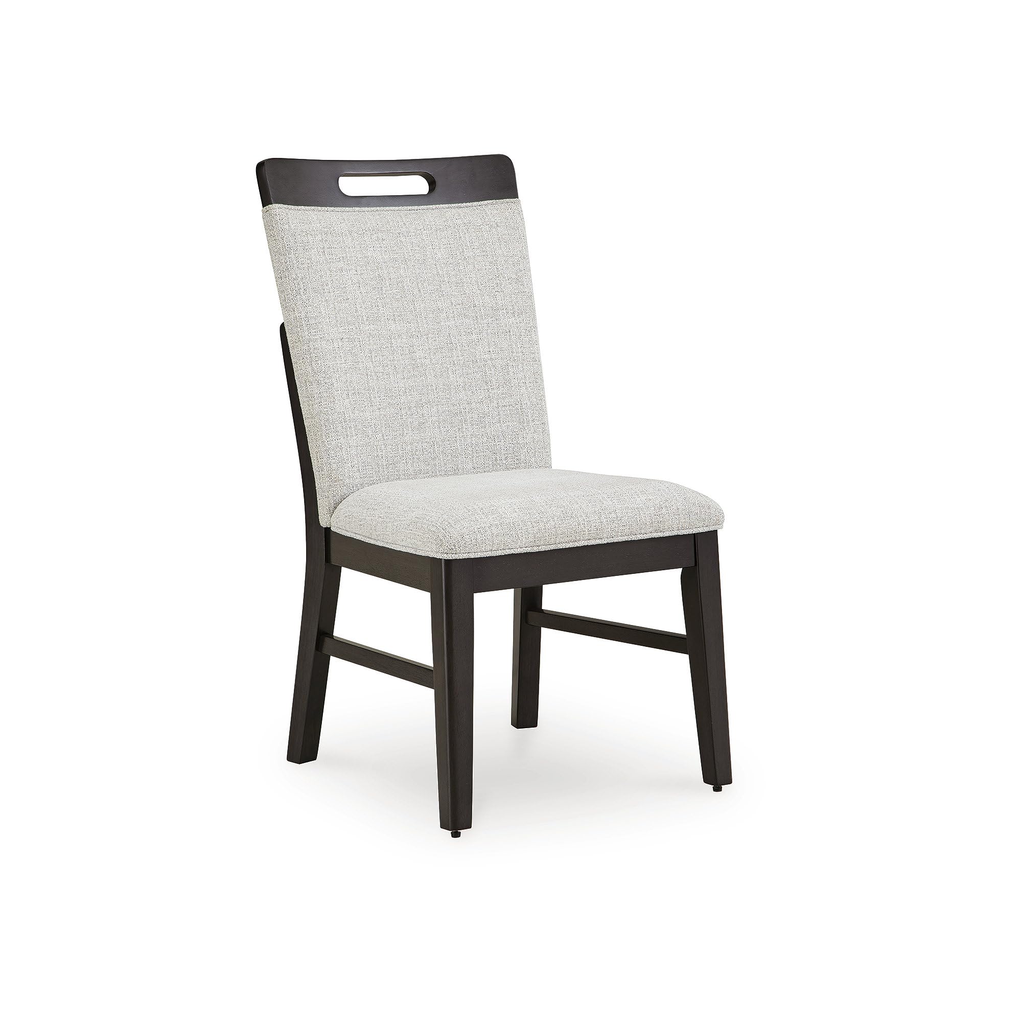 Signature Design by Ashley Chalanna Solid Wood Frame Dining Chair, Set of 2, White