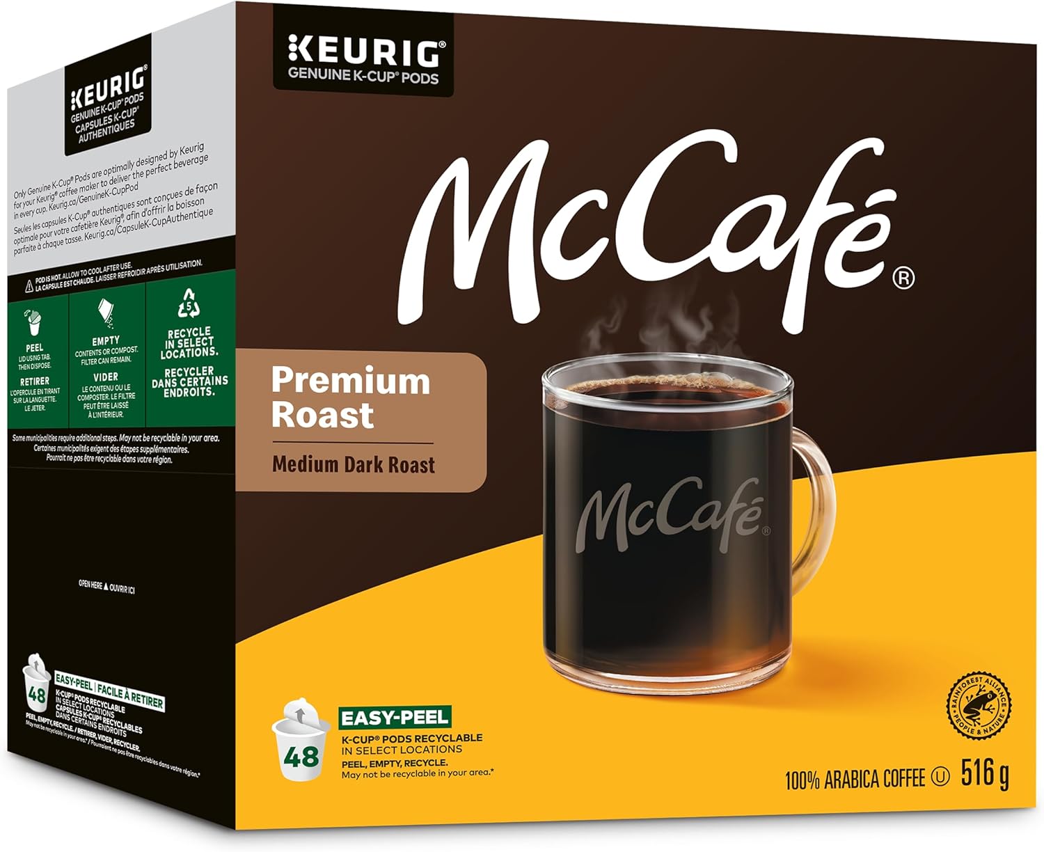 McCafe Premium Medium Dark Roast K-Cup Coffee Pods, 48 Count, For Keurig Coffee Makers