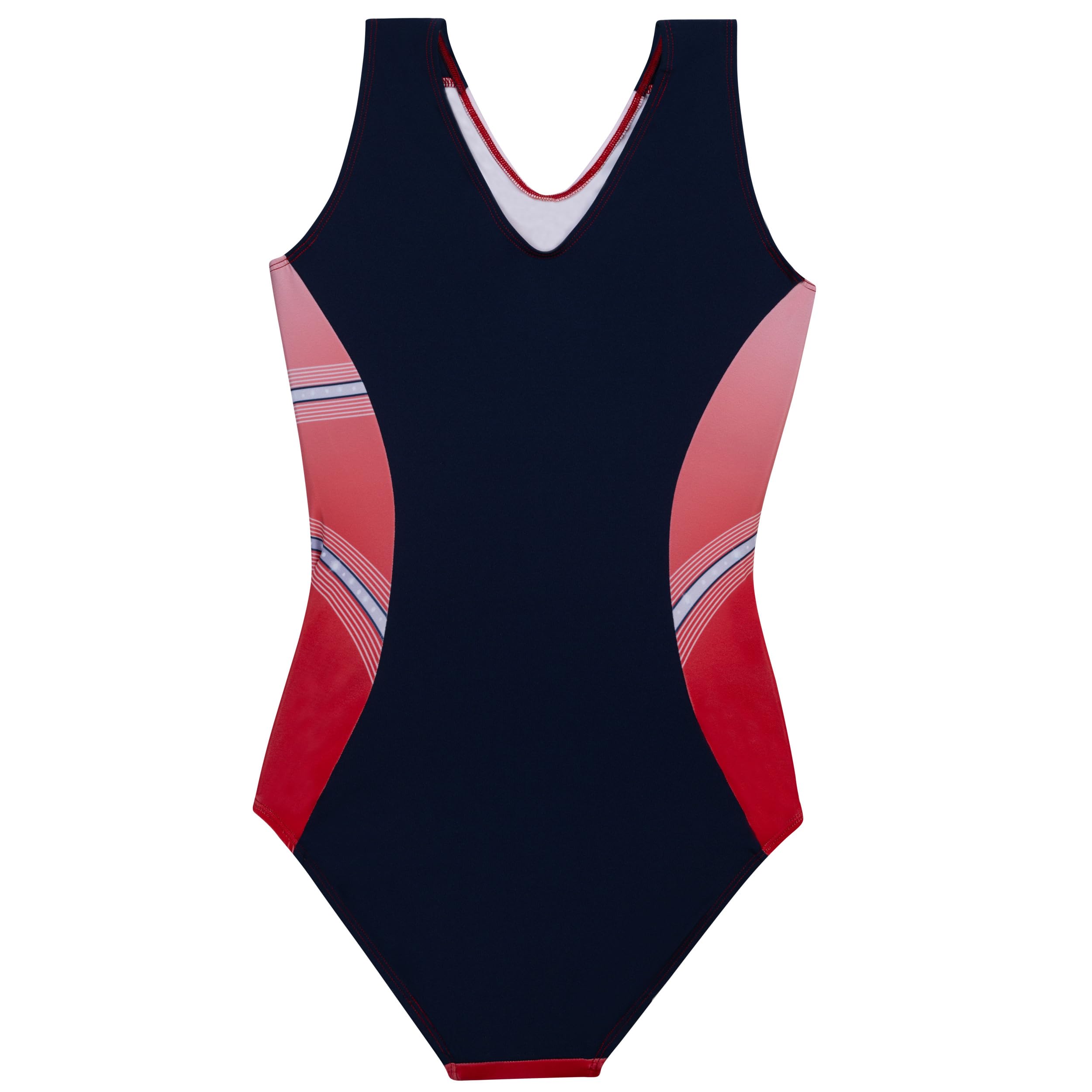 GK Girls Dazzling Diamonds Gymnastics Leotard - Dance Costume with Matching Scrunchie for Toddlers, Children, Juniors (