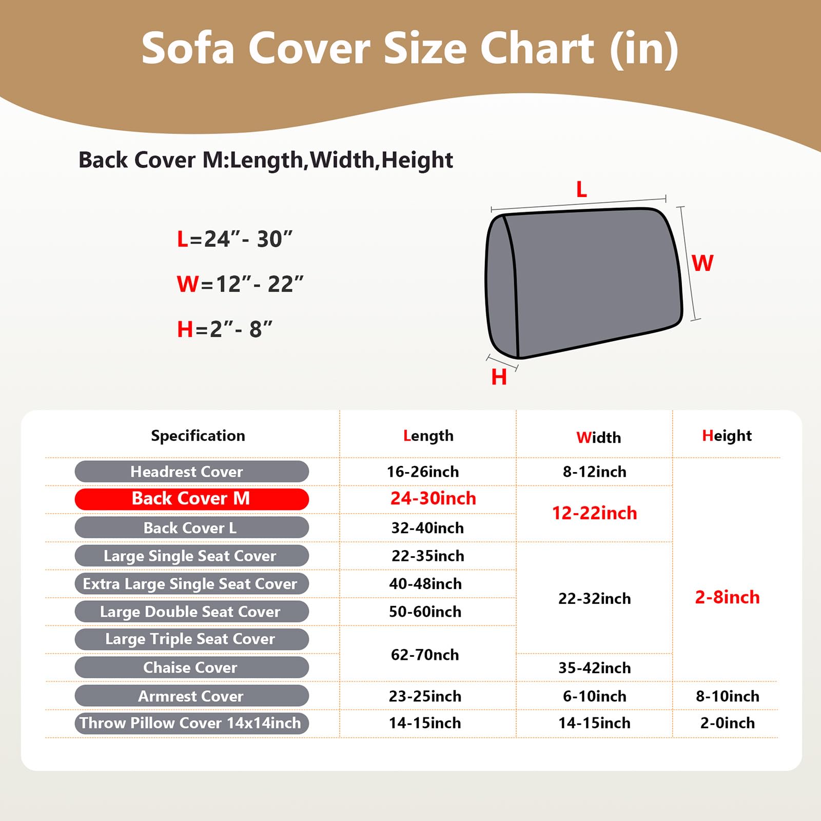 Yoovat Sofa Covers Soothing Home Sofa Covers Sofa Hero Covers Couch Cushion Covers for Dogs Stretch Couch Covers Slipcovers for Couches and Sofas (Wheat-Blue,Large Single Seat Cover)