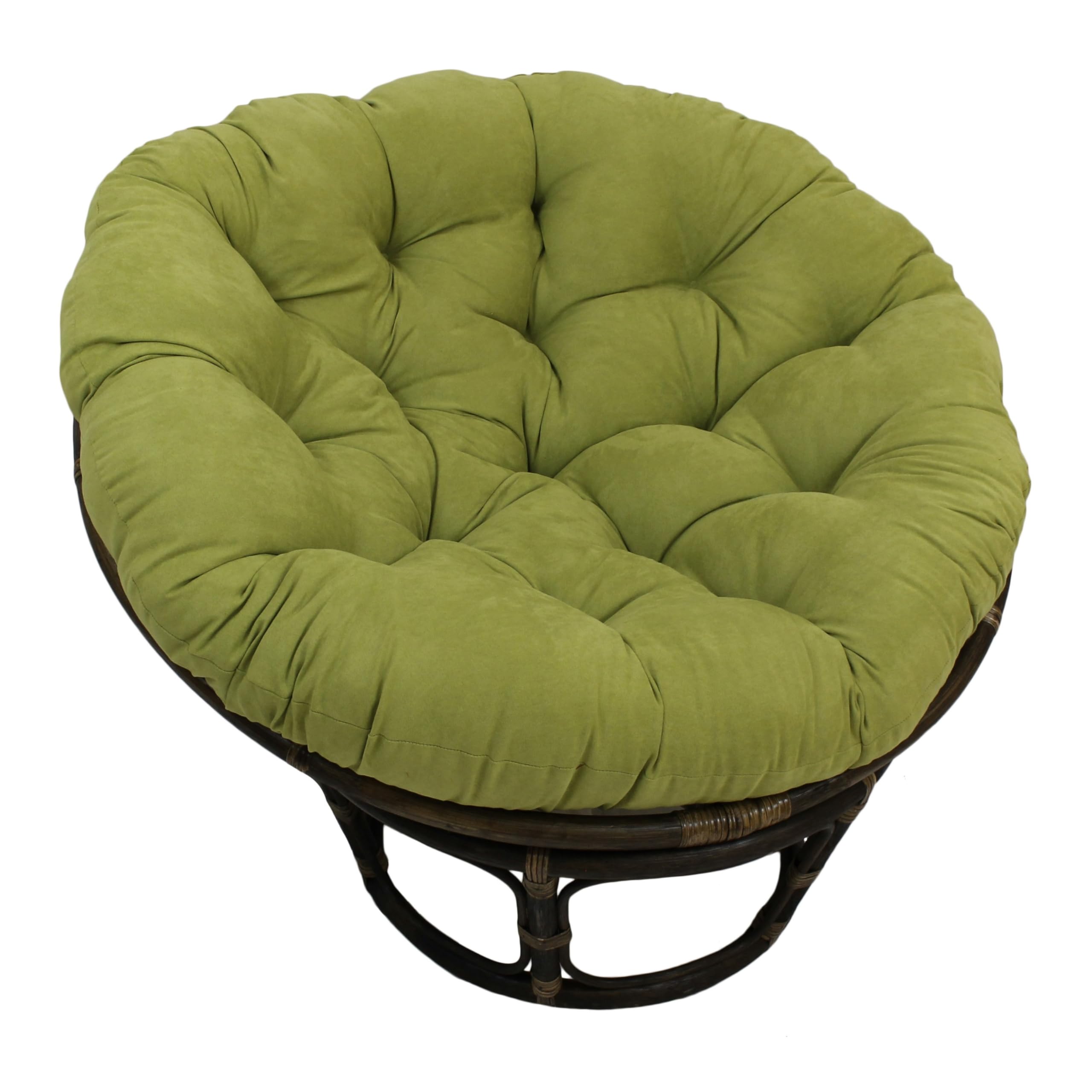 Blazing Needles Polyester Microsuede Papasan Cushion, 1 Count (Pack of 1), Aqua Blue