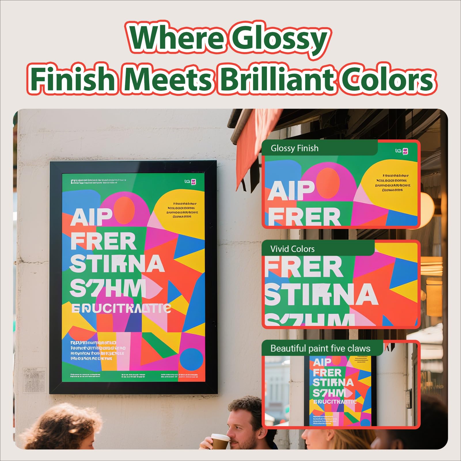 Uinkit Premium Glossy Inkjet Photo Paper - 4x6 Inch, 48lb 180gsm, 100 Sheets - Professional Photographic Quality, Dye Ink Compatible, High-Gloss Finish for Vivid Memories & Instant Prints