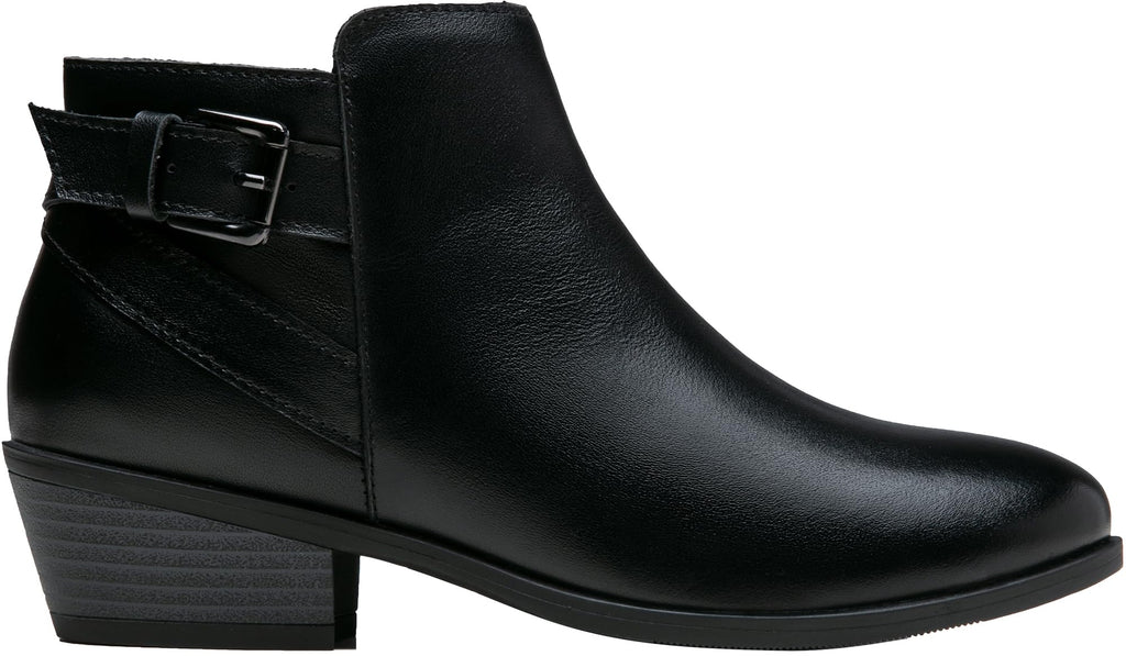 Vepose Women's Short Ankle Boots Low Heel, Western Cutout Perforated Booties
