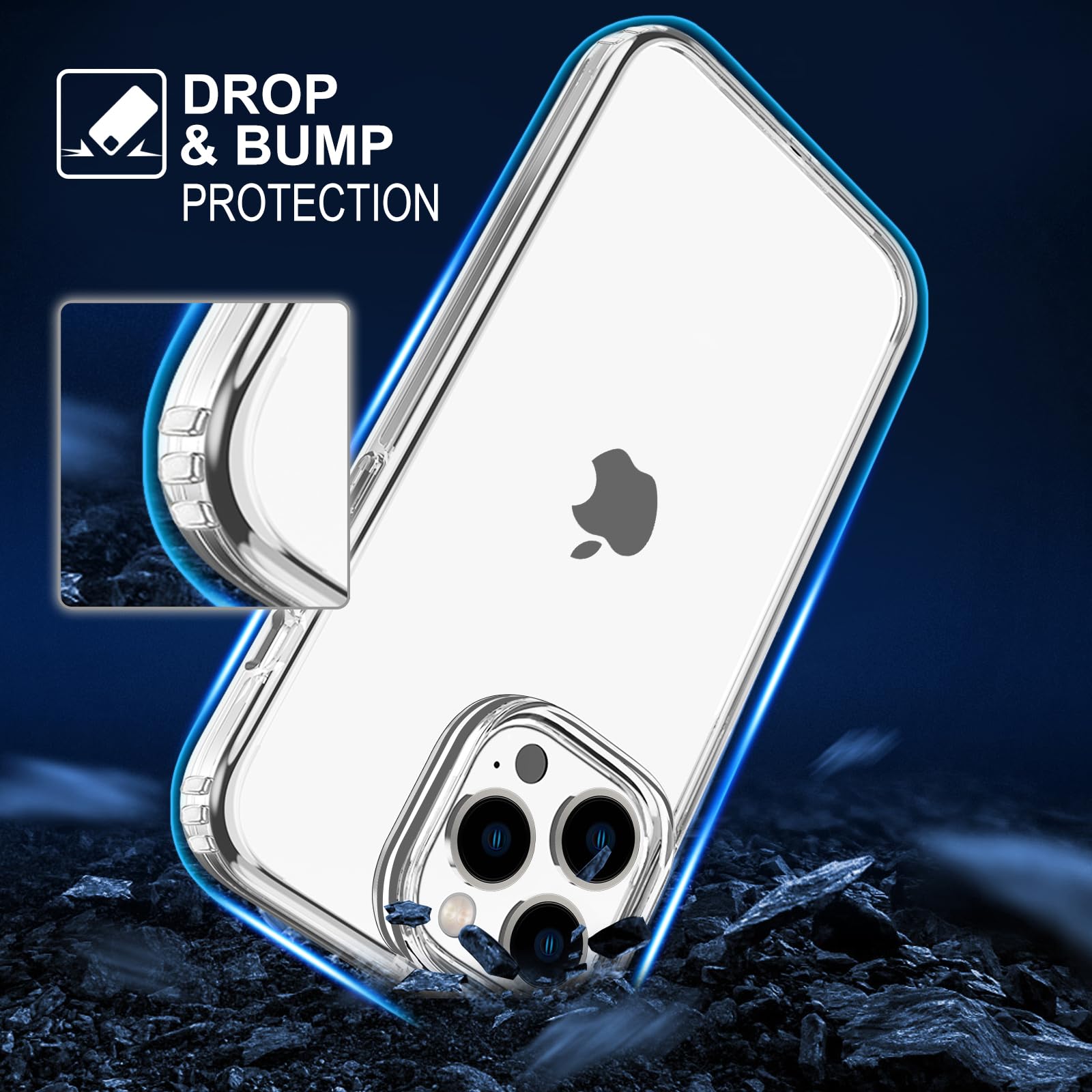 TENOC Phone Case Compatible with iPhone 11, Black Case Anti-Fingerprint Protective Bumper Matte Cover for 6.1 Inch