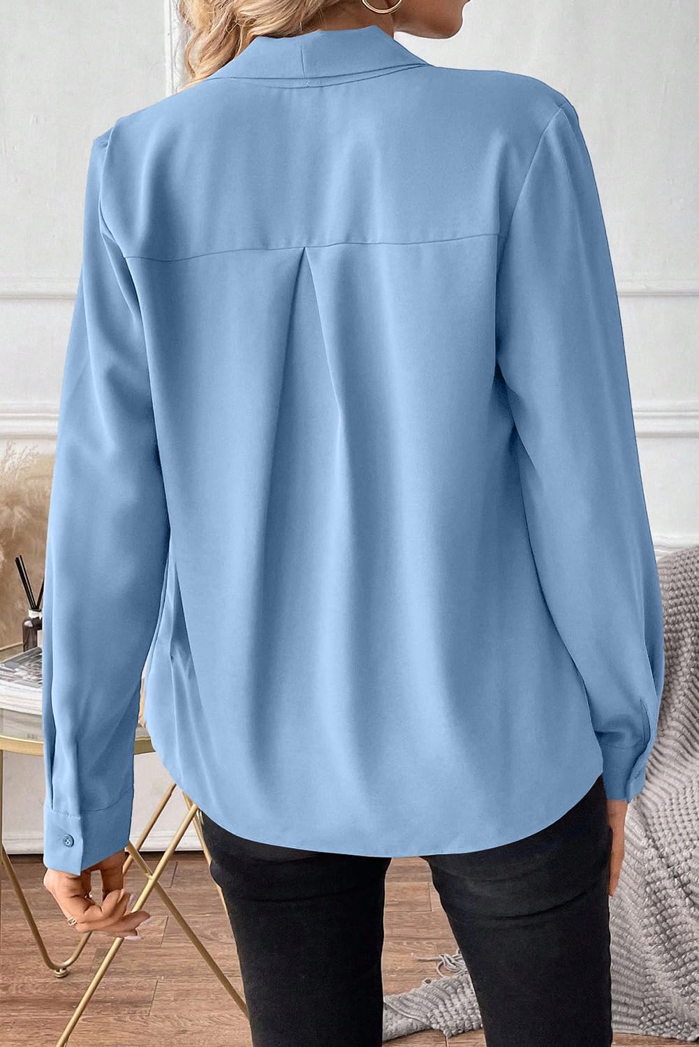Astylish Women's Bow Tie Neck Tops 2026 Long Sleeve Dressy Loose Casual Elegant Business Work Blouses Shirts