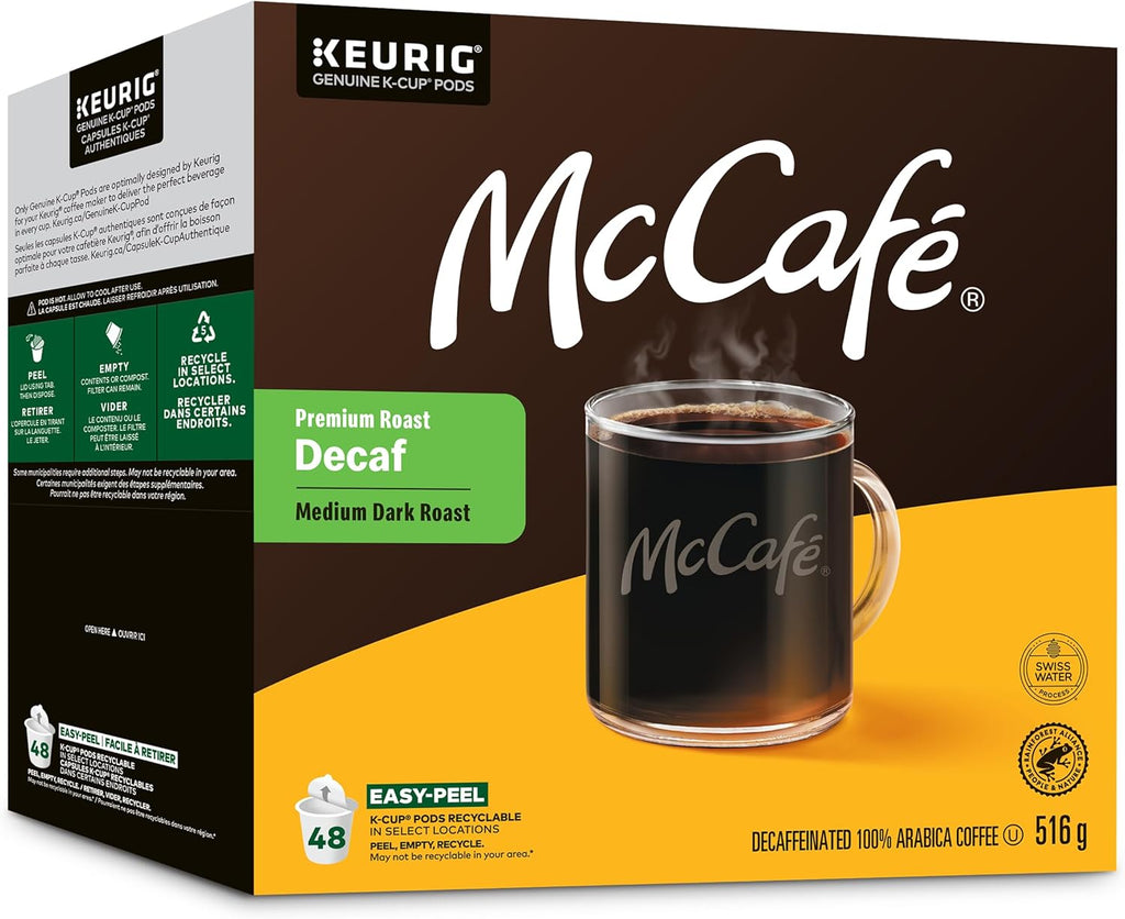 McCafe Premium Medium Dark Roast K-Cup Coffee Pods, 48 Count, For Keurig Coffee Makers