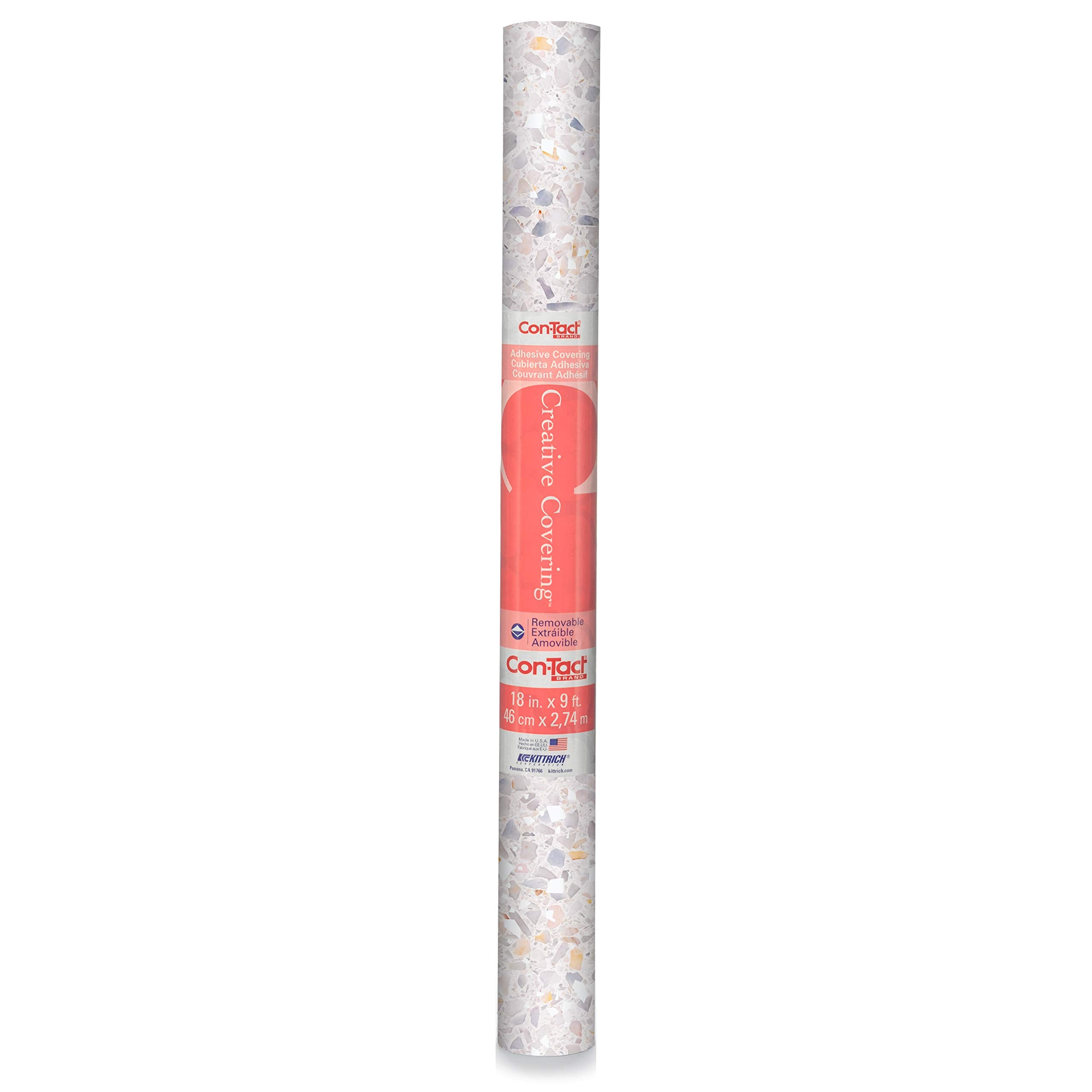 Con-Tact Brand Creative Covering, Self-Adhesive Shelf Liner, Multi-Purpose Vinyl Roll, Easy to Use and Apply, 18'' x 50', Abby Sage