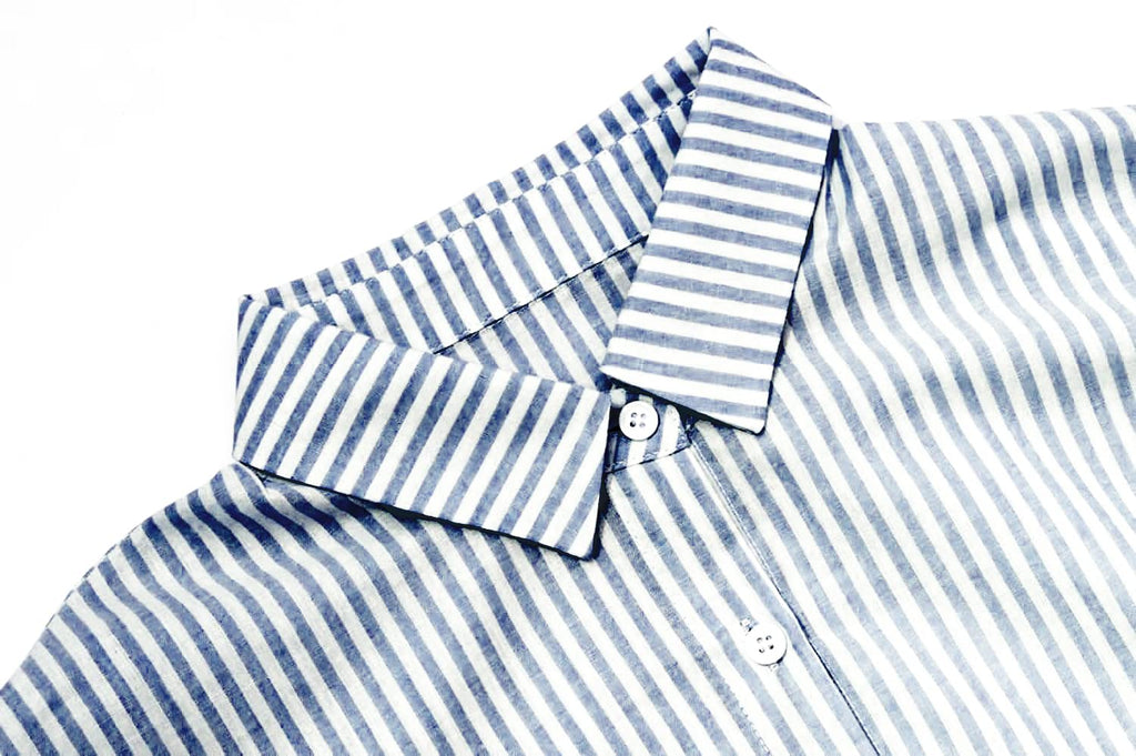 utcoco Womens Striped Long Sleeve Dress Casual Loose Button Down Cotton Maxi Shirt Dress