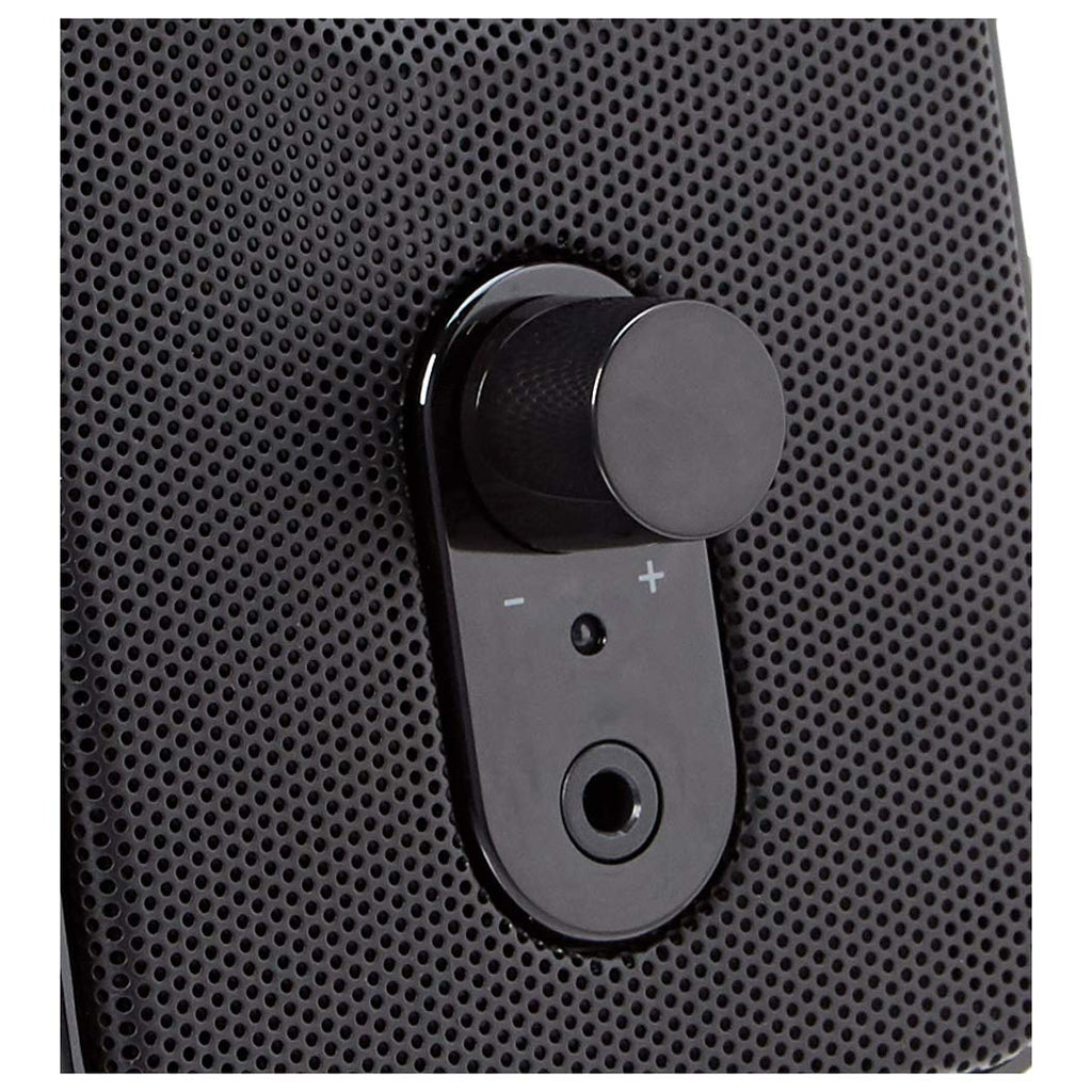 Amazon Basics AC-Powered Computer Speakers for Desktop or Laptop PC with Volume Control, Headphone Jack, Black (US Version)